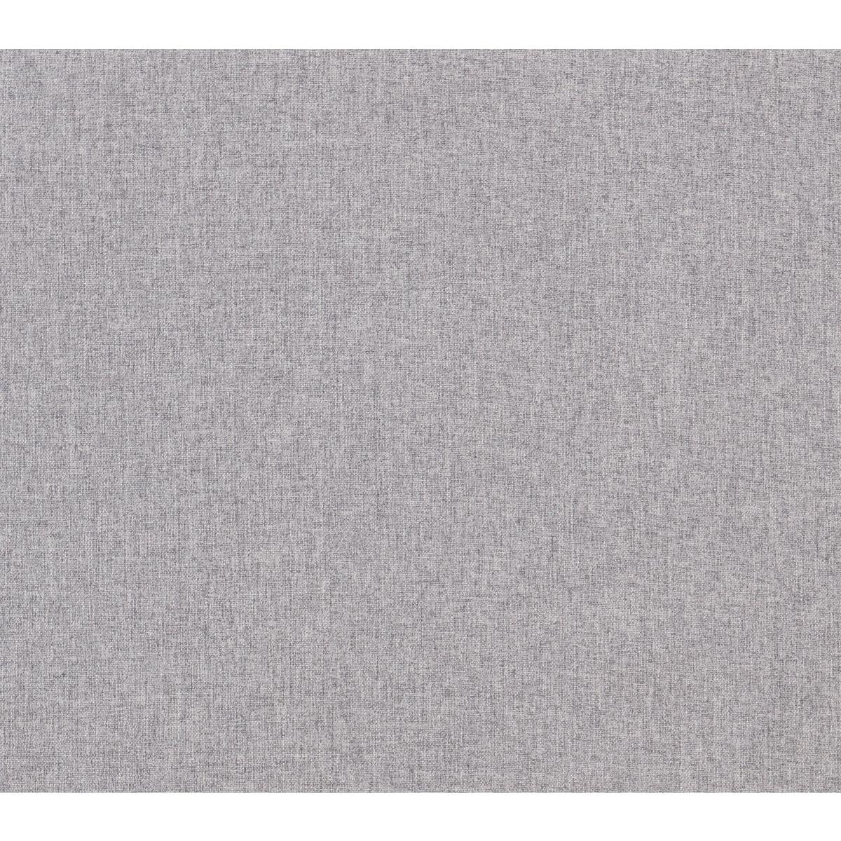 Pebble gray textured polyester upholstery close-up on headboard