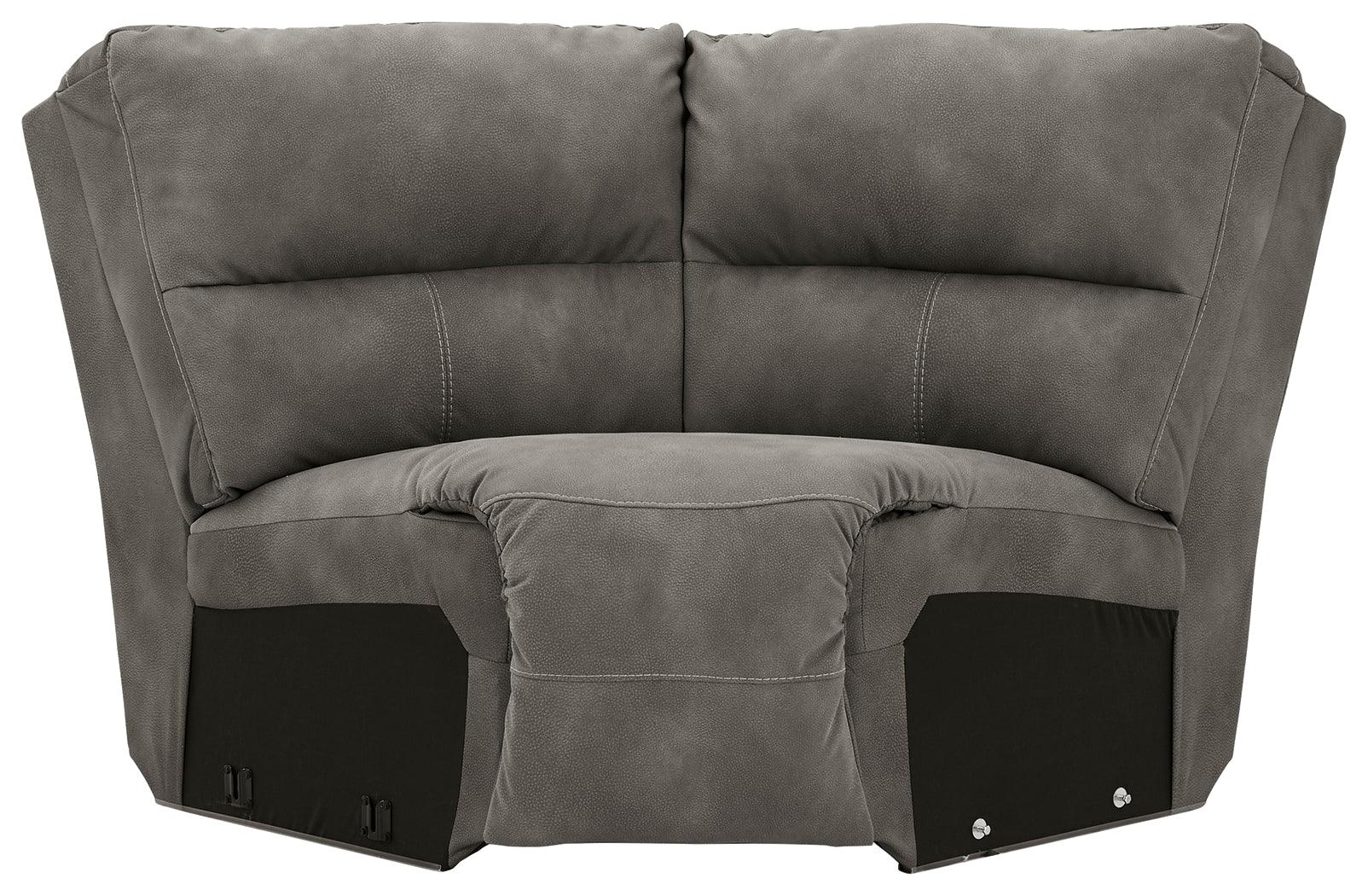 Next-Gen Durapella Slate 5-Piece Power Reclining Sectional full view