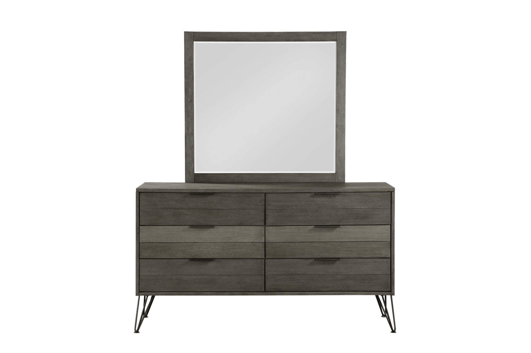 bedroom view of Urbanite Gray Panel Bedroom Set bed