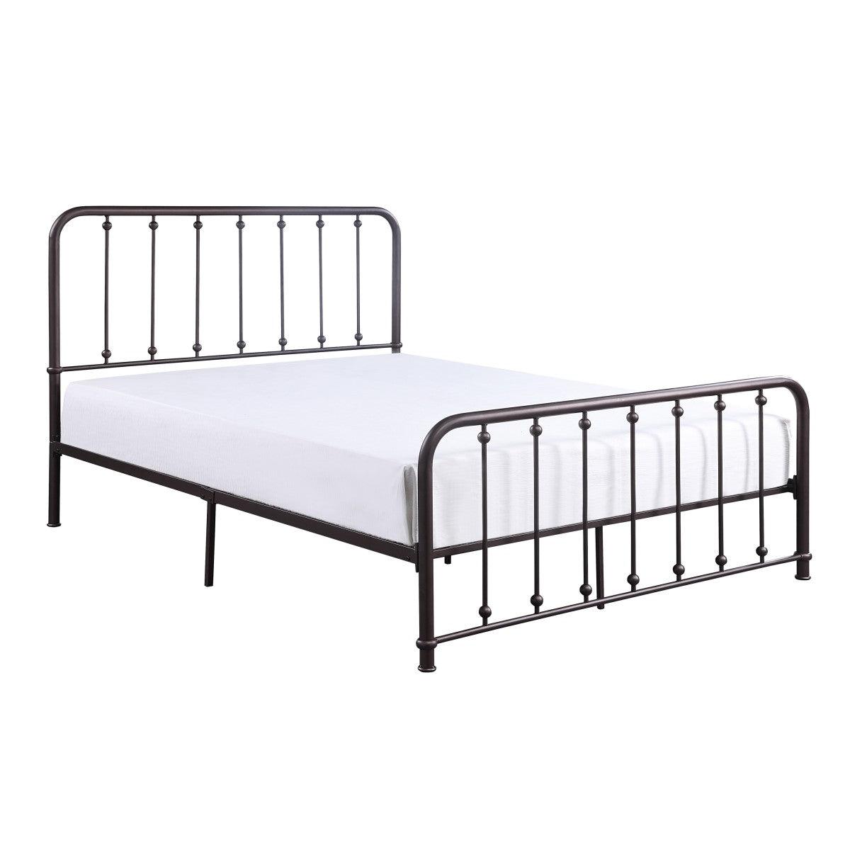 Larkspur Dark Bronze Full Platform Bed side view