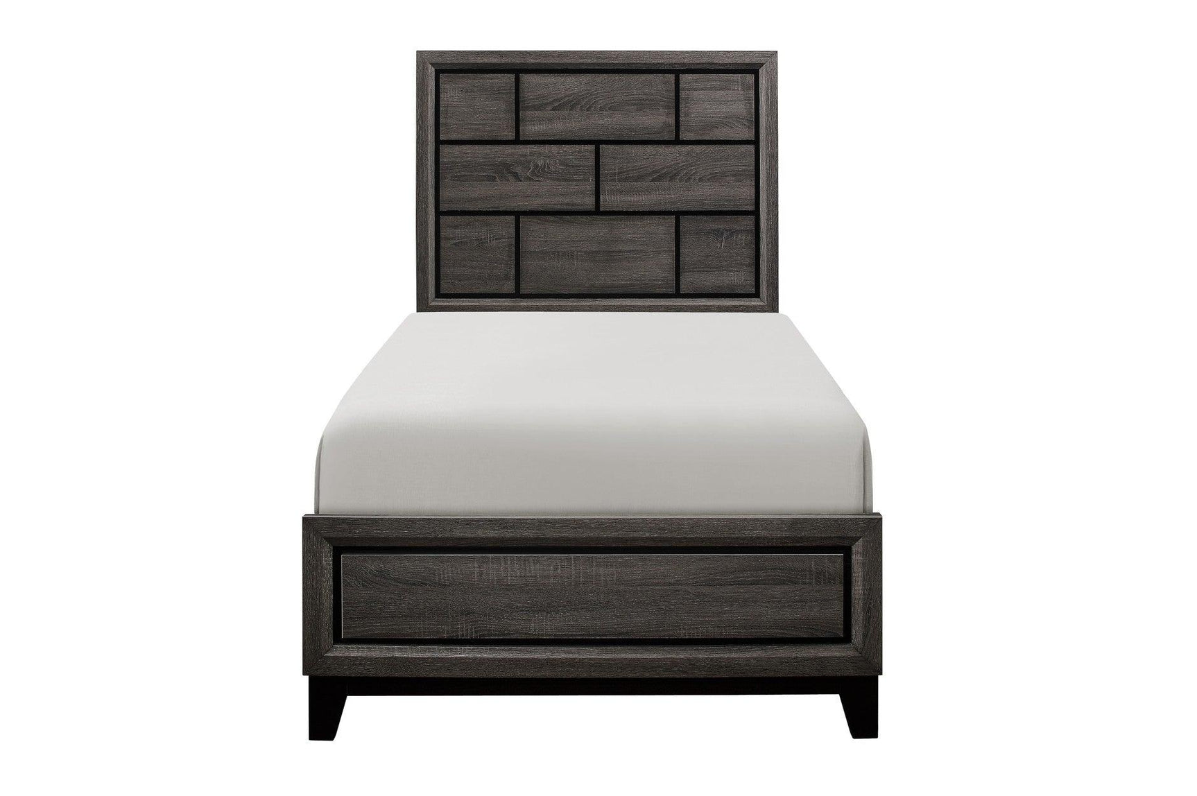 Davi Natural Youth Panel Bed side view