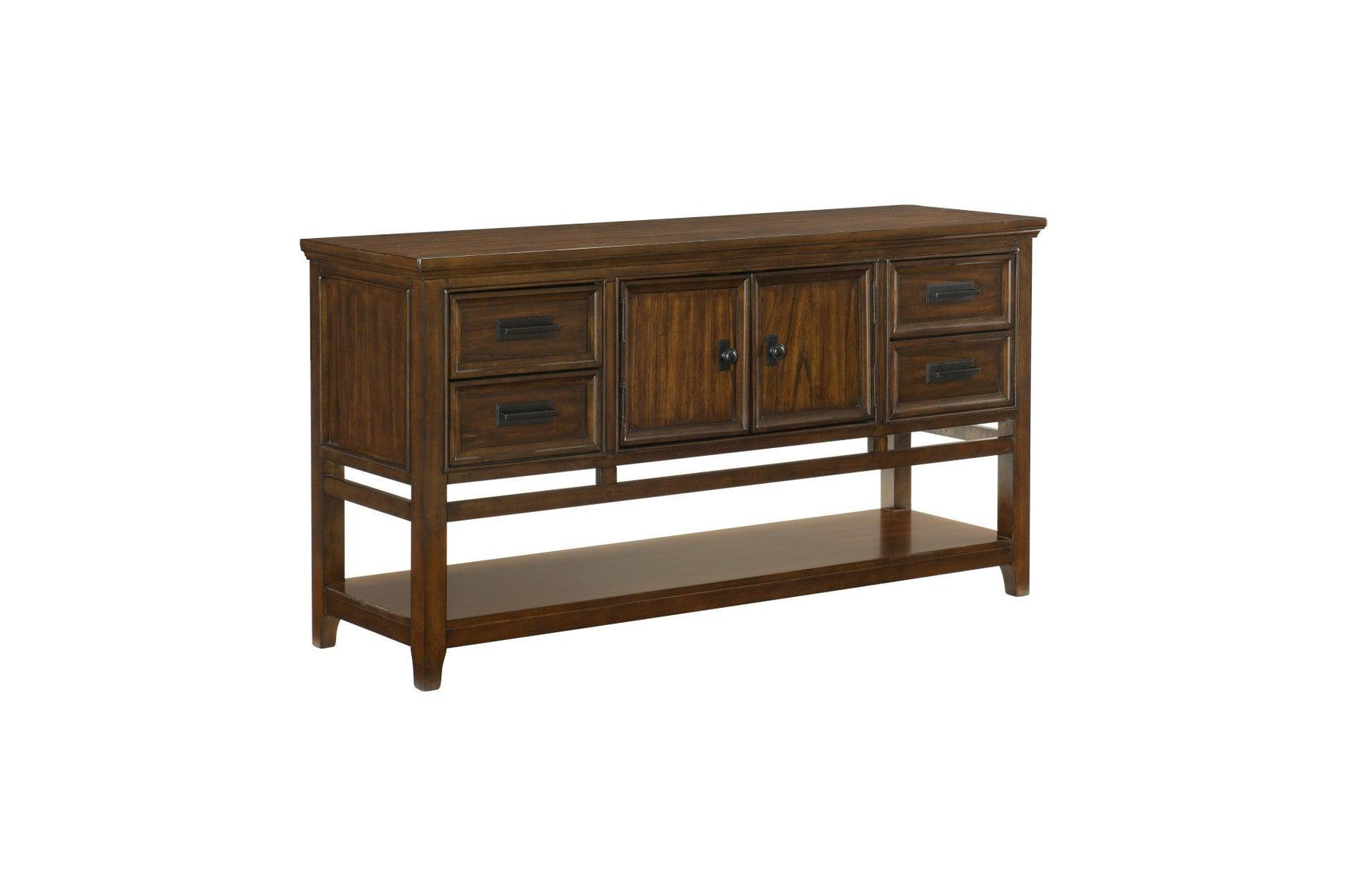Detail view of table surface with wood grain