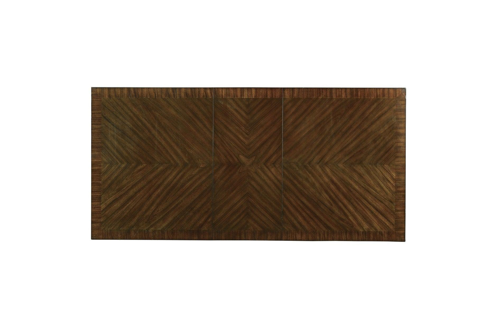 Top view of rectangular table surface