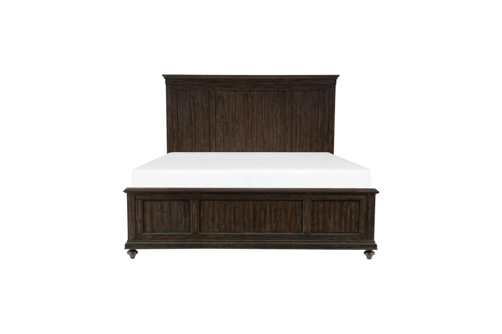 bedroom view of Cardano Charcoal Panel Bedroom Set bed