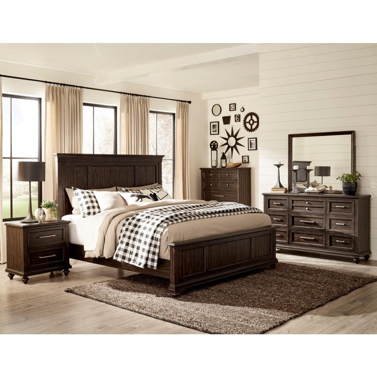 Cardano King Panel Bed headboard detail
