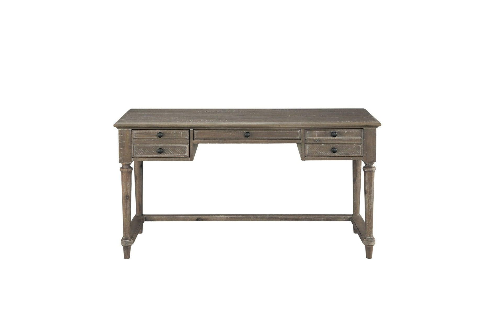 Cardano Light Brown Writing Desk side angle
