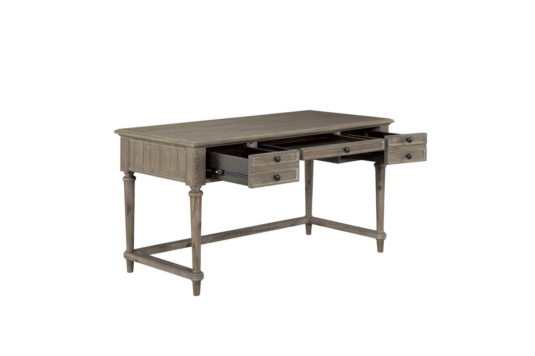 Cardano Writing Desk open drawer and shelf for storage
