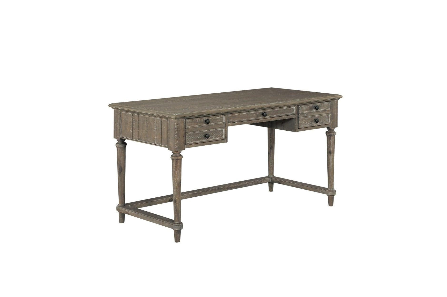 Cardano Light Brown Writing Desk side view showing drawers