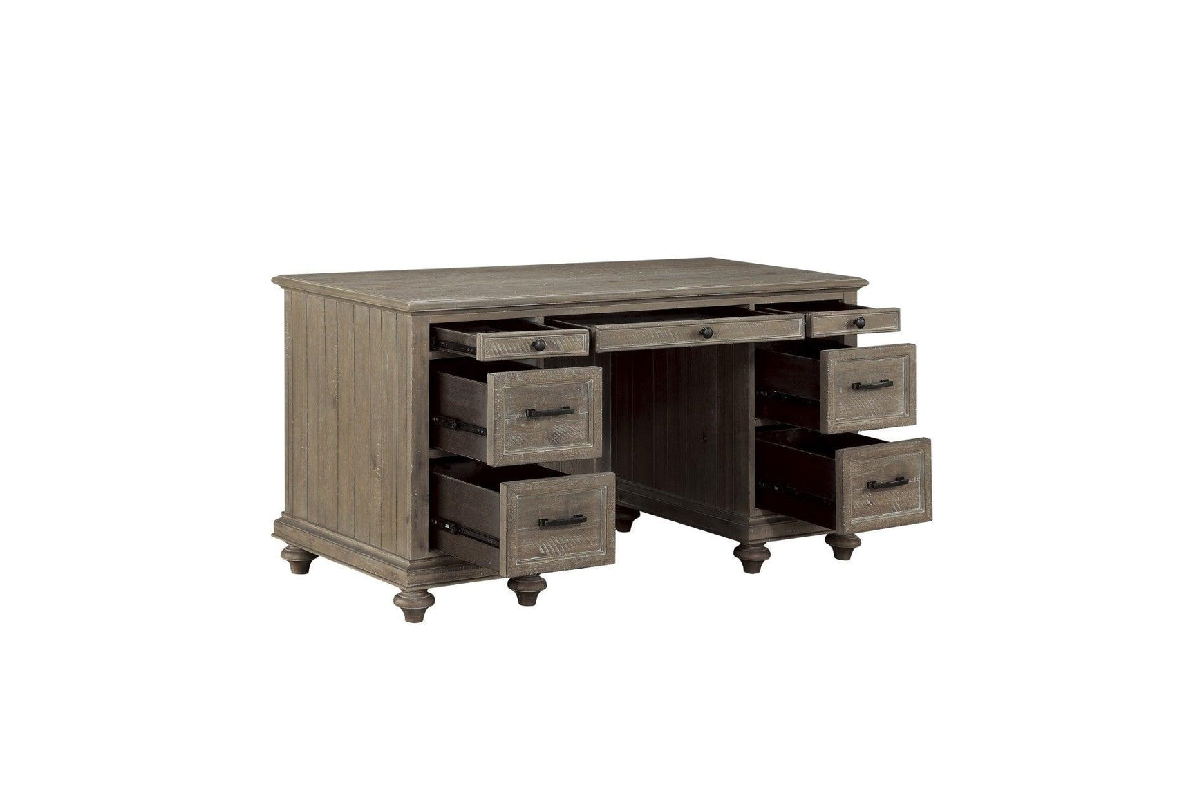 Open drawers and cabinets of Cardano Desk