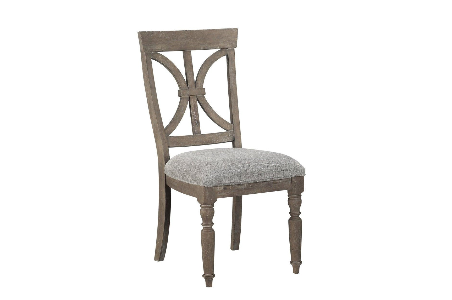 Cardano Side Chair side view with wood detail