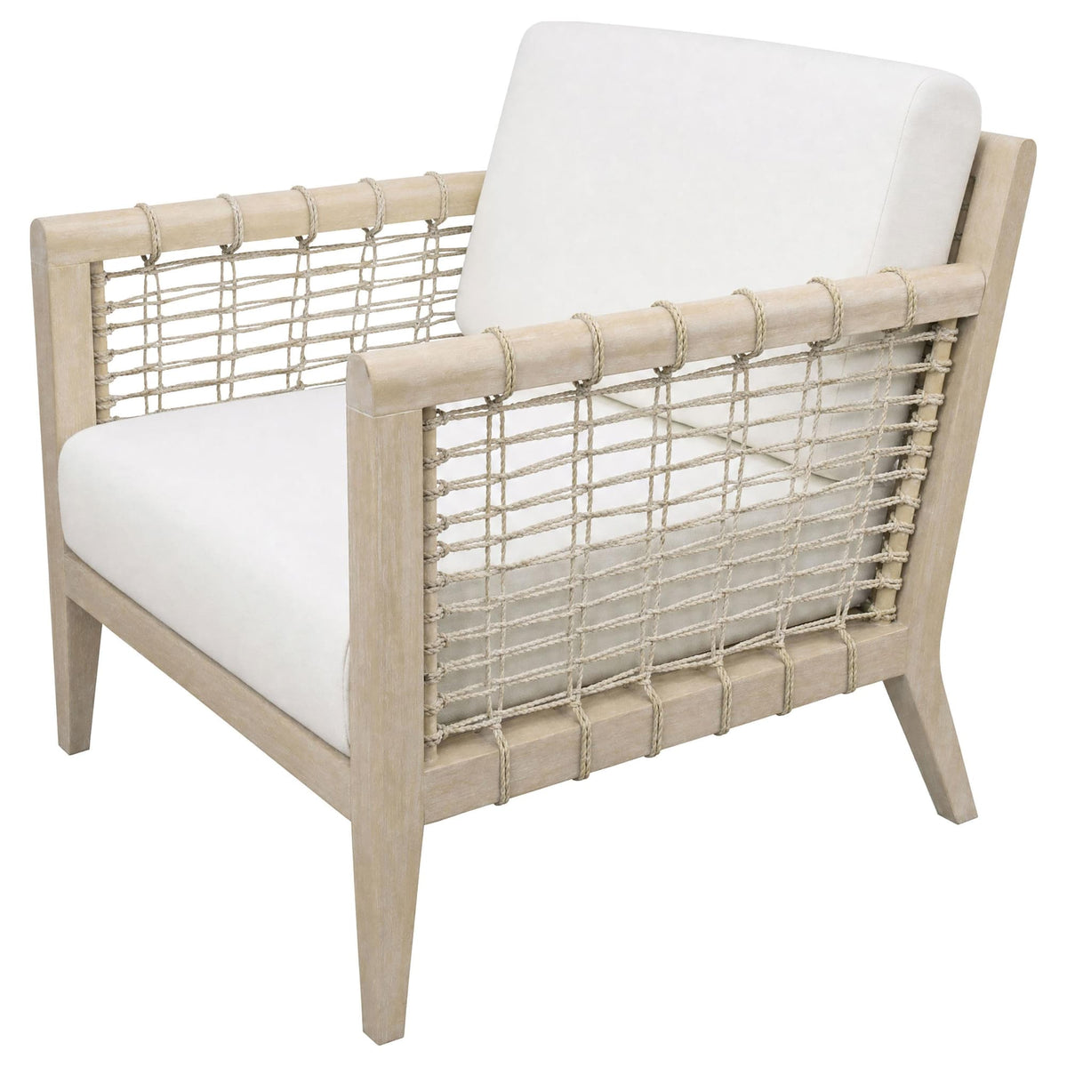 Cantu Seagrass Accent Chair White and Weathered Natural — product image 4