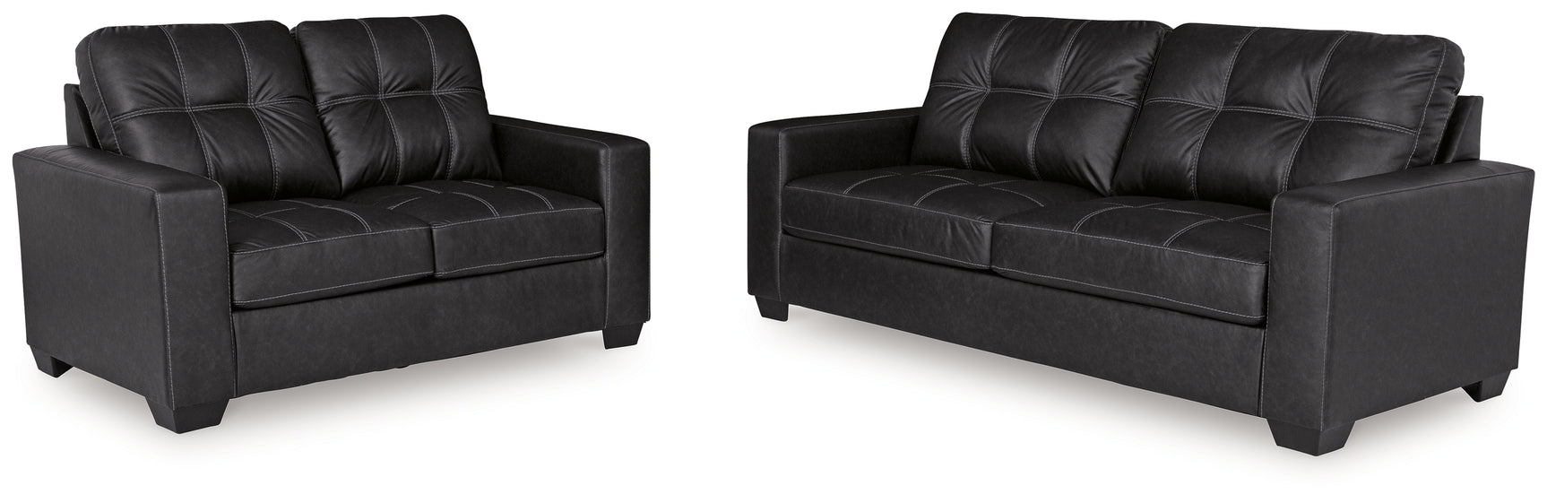 Side view of Barlin Carbon Mills Sofa and Loveseat