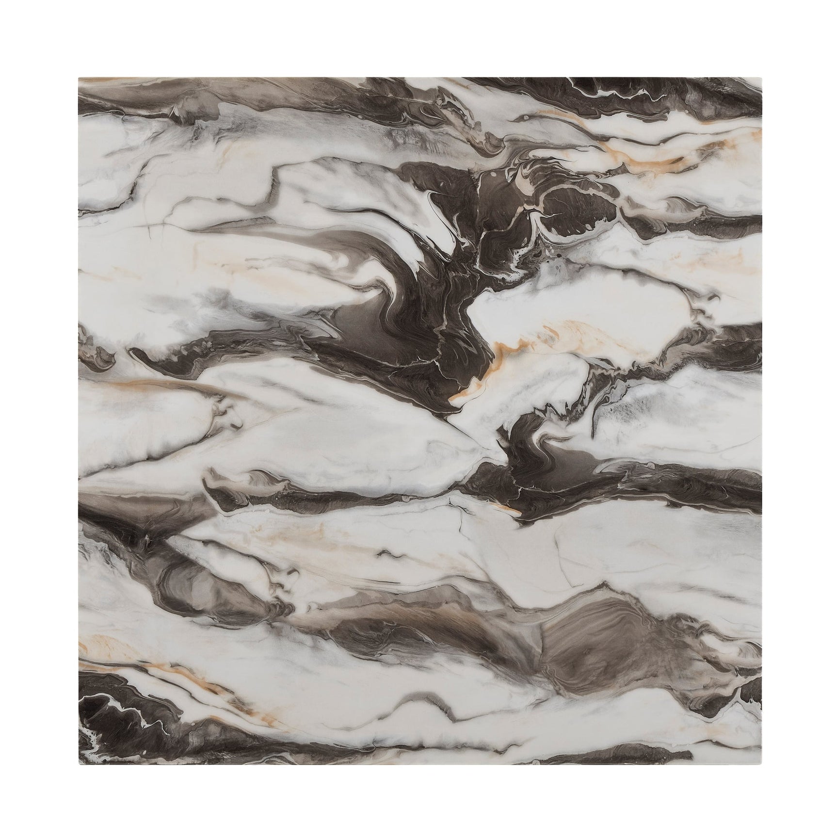 Lennon 5-Piece Faux Marble Counter Height Coffee Table Set in Brown view 4