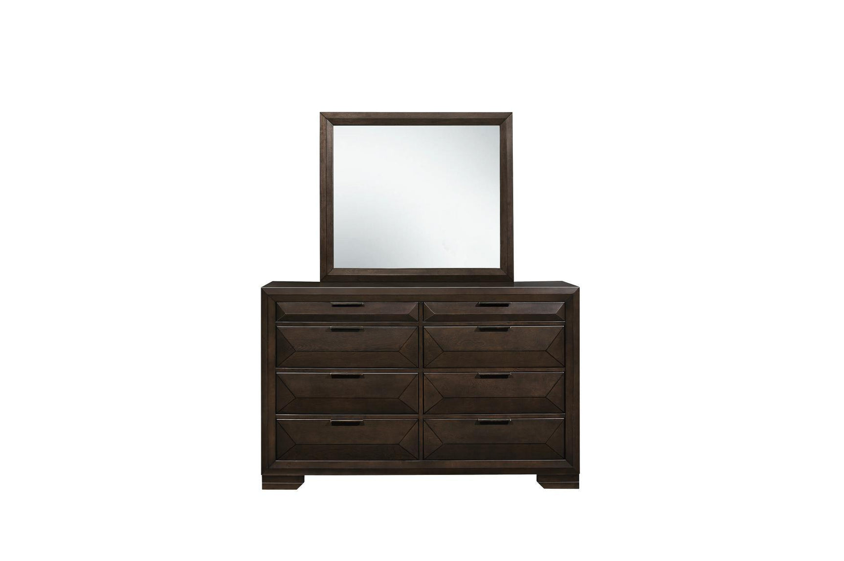 Chesky Espresso Storage Platform Bed bedroom front view