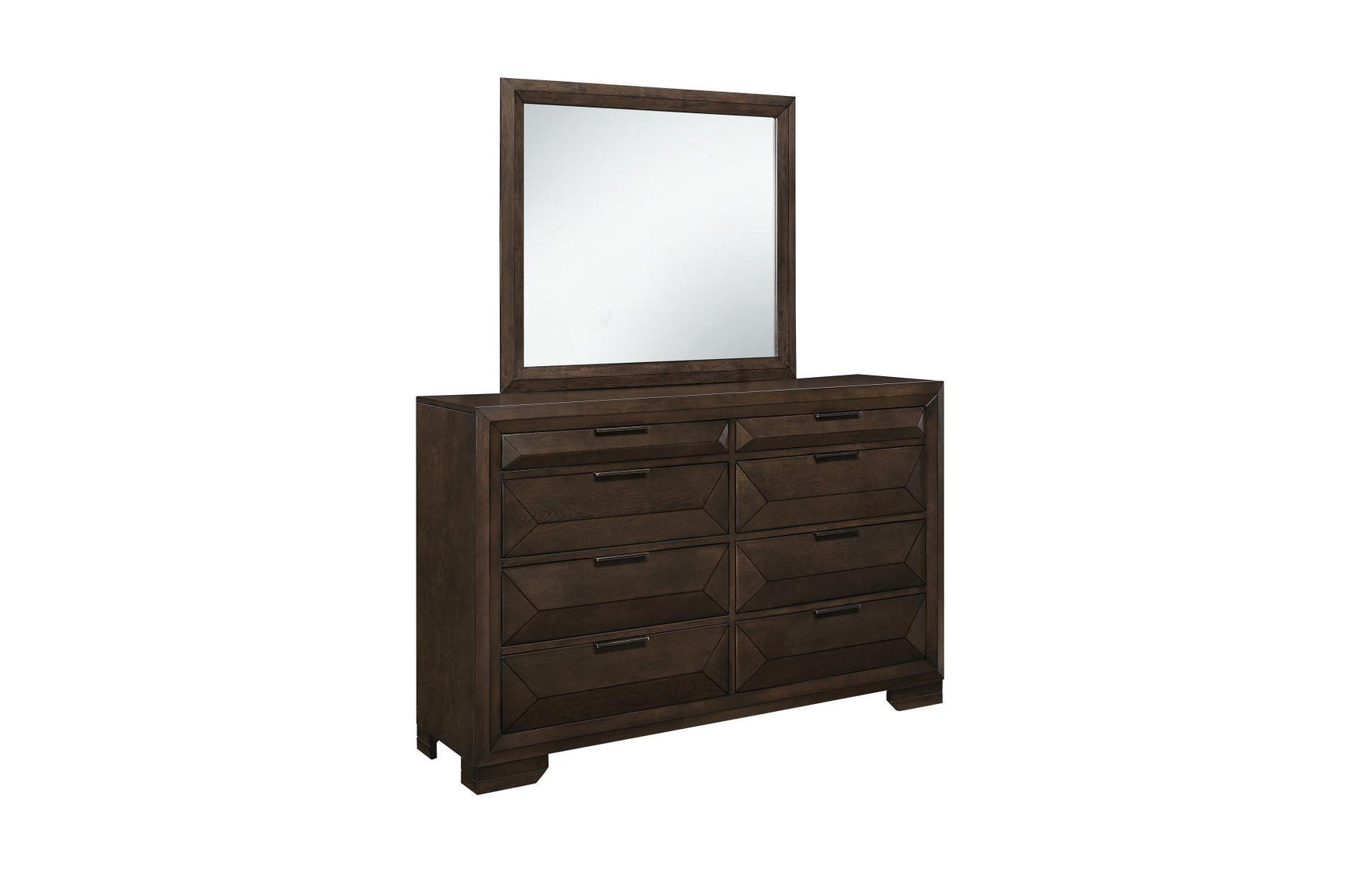 Chesky Espresso Storage Platform Bed bedroom side view