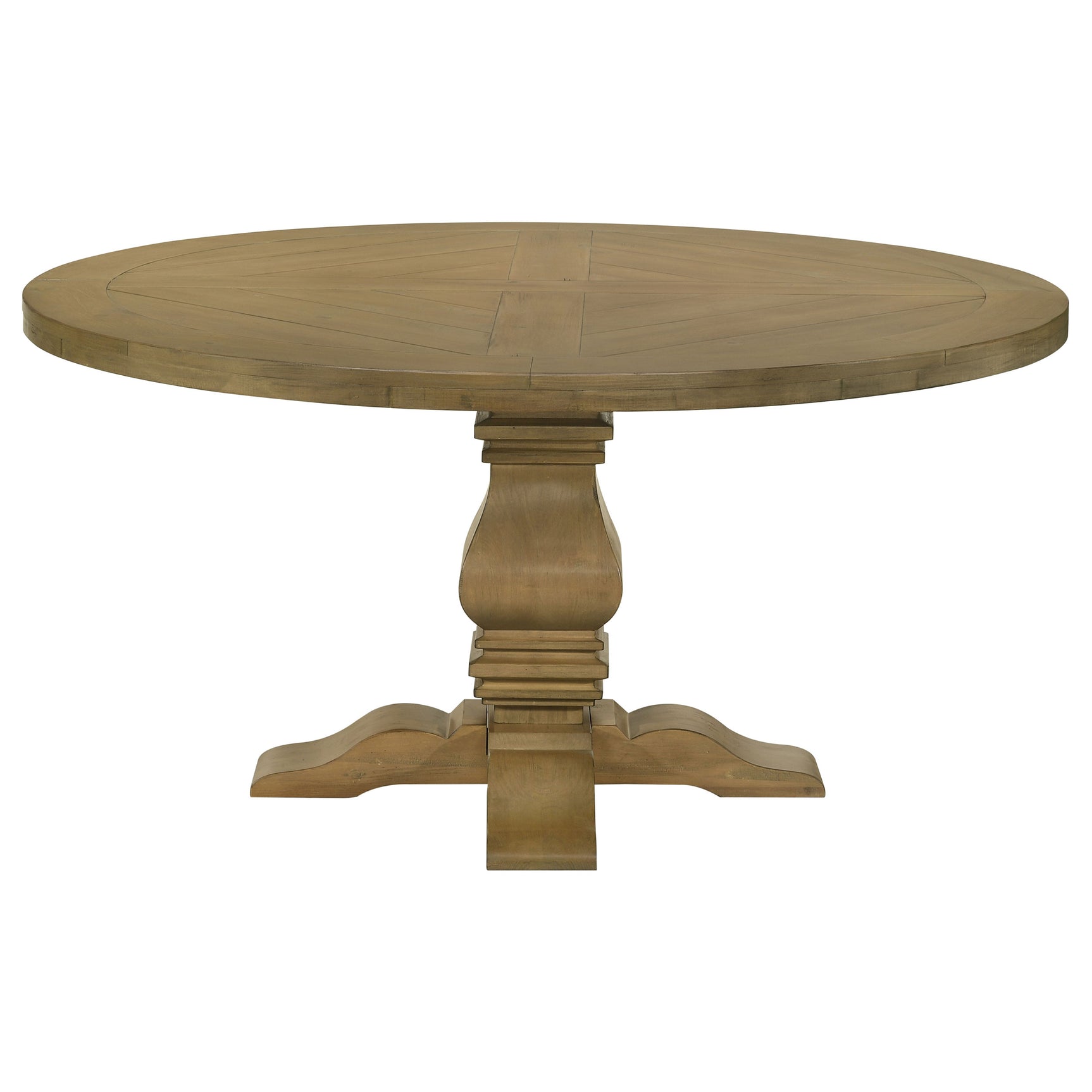 Additional angle of Florence Rustic Honey Round Dining Room Set dining table