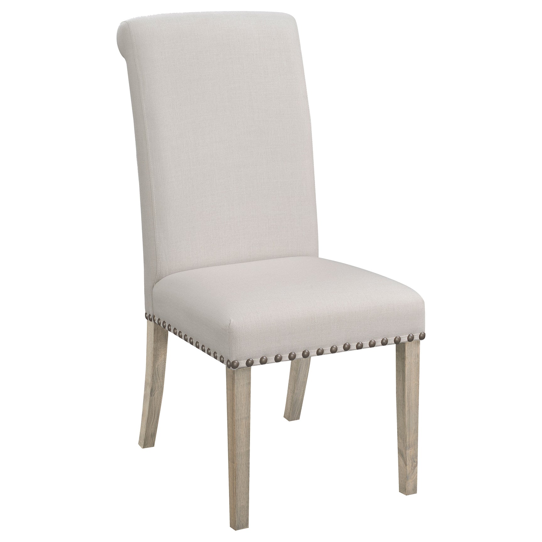 Chair detail of Florence Rustic Honey Round Dining Room Set