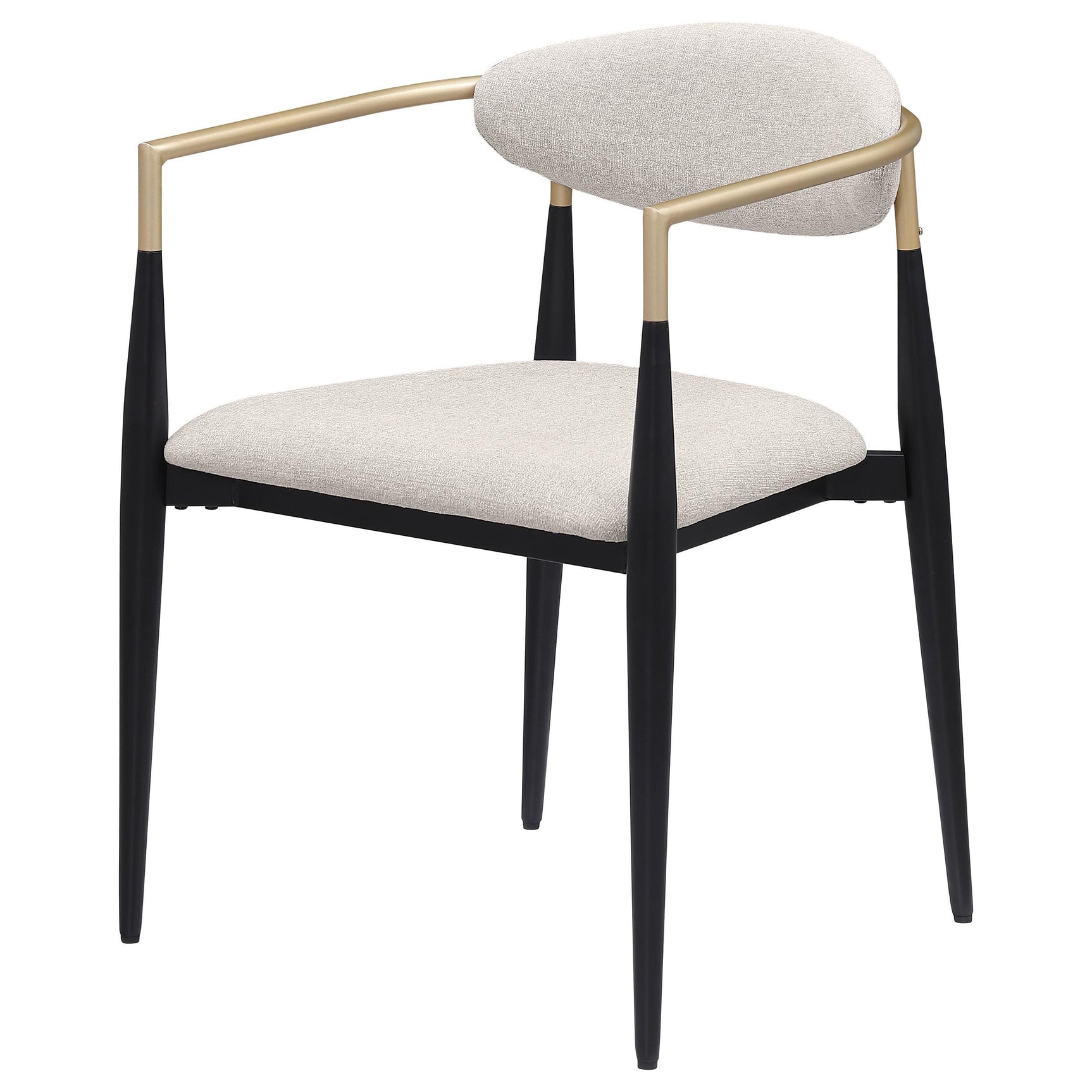 Set of two Alexis fabric upholstered dining chairs