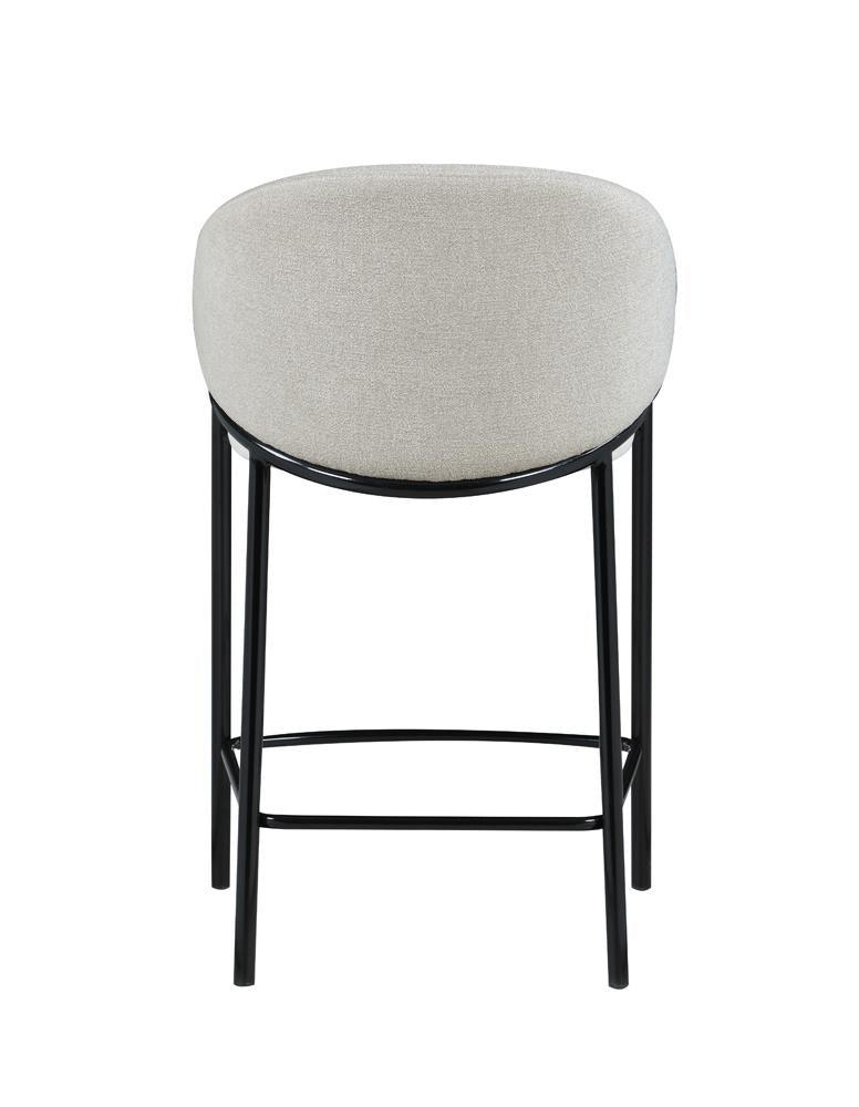 Gold accented arm caps on Chadwick counter height stool