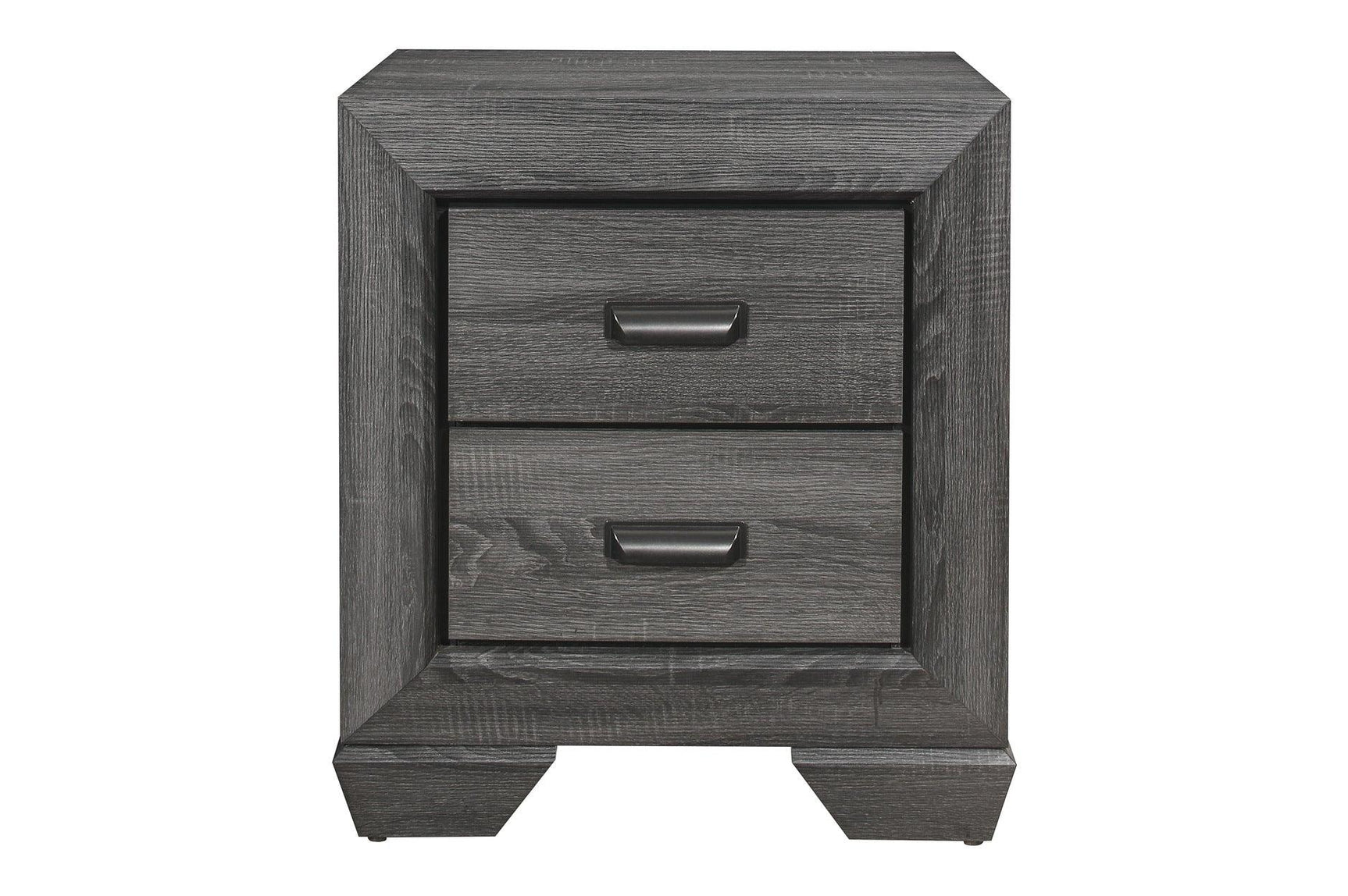 Beechnut Gray Panel Bedroom Set nightstand front view