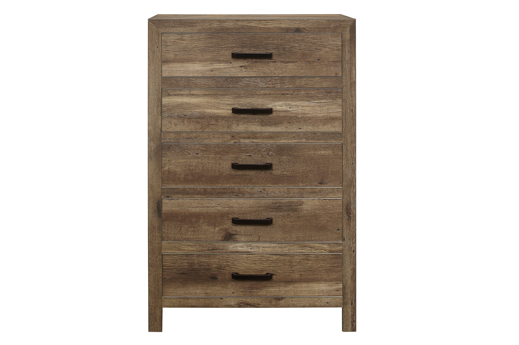 Mandan youth queen panel bed with weathered pine finish