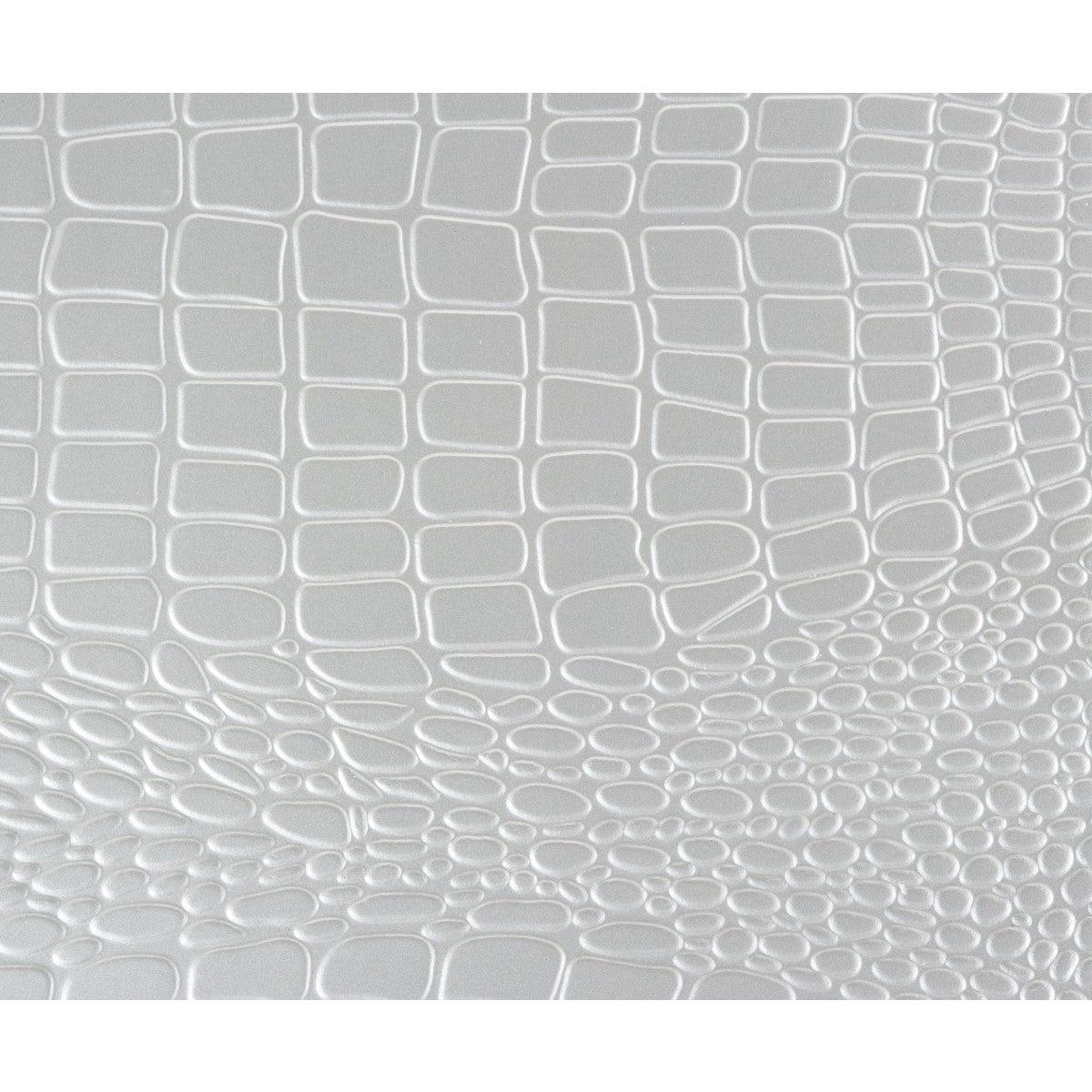 Silver beveled mirror panel detail on Allura Full Bed