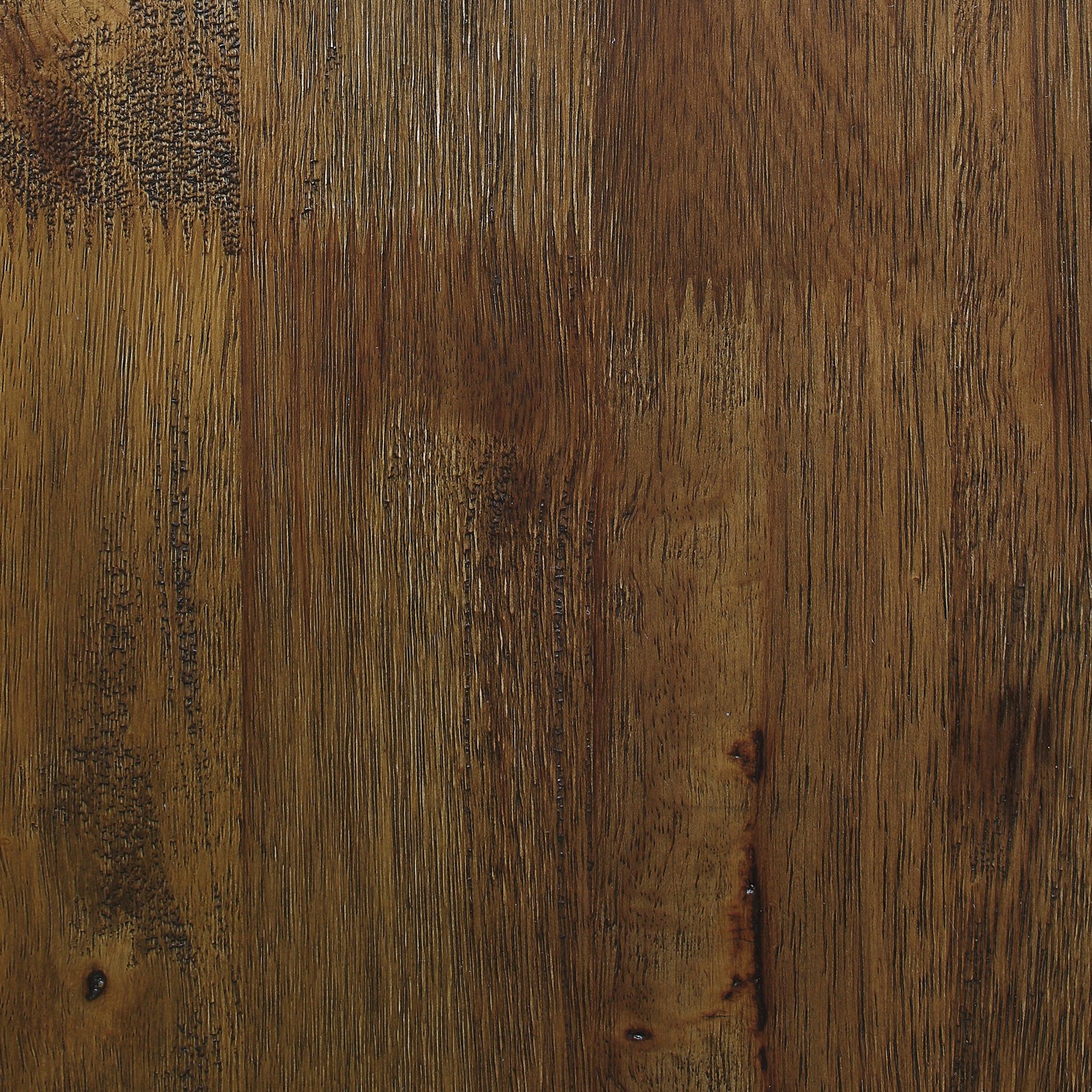 Detail view of wood grain finish