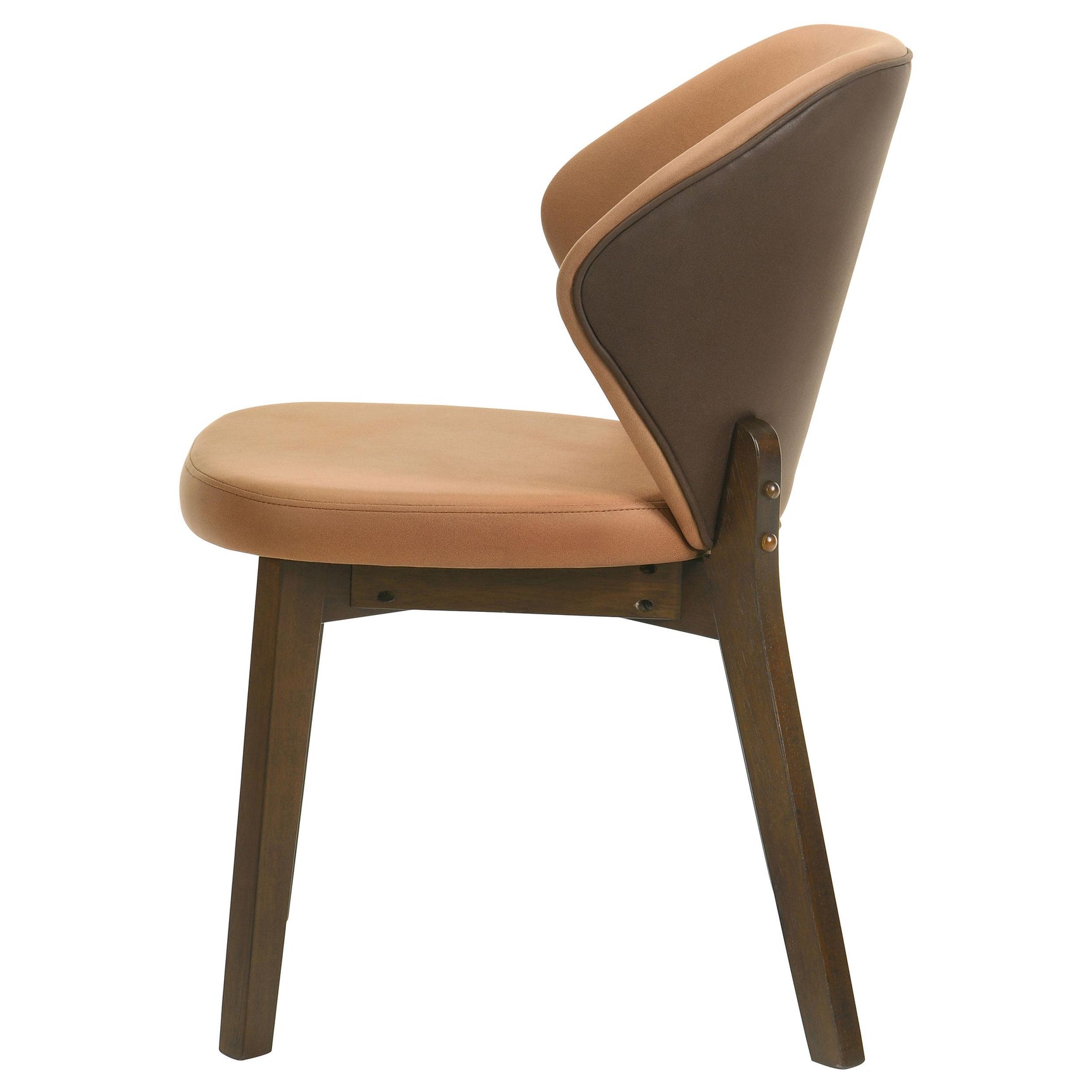 Detail of foam cushioning on Randolph chair seat