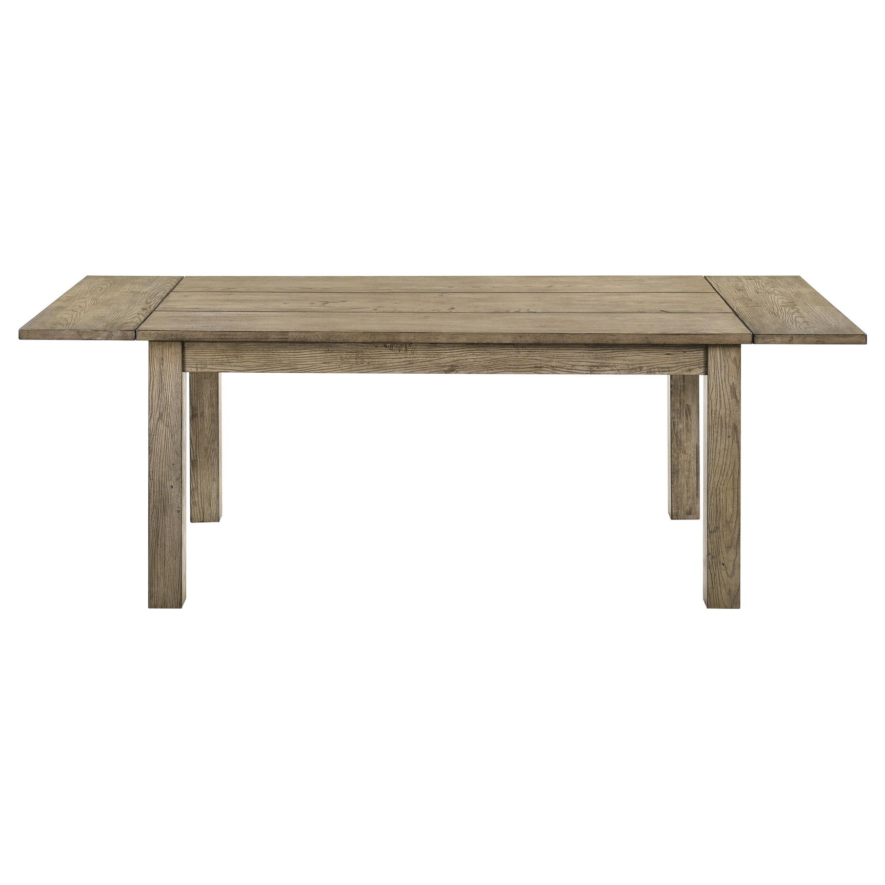Draw leaf extensions pulled out on Cardova dining table