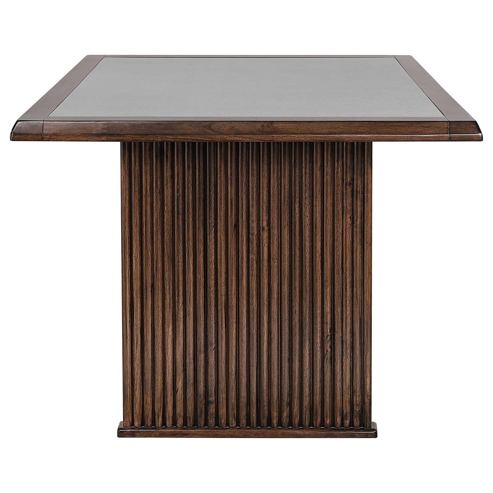 detail view of Sherwood Brown Rectangular Dining Room Set dining room furniture