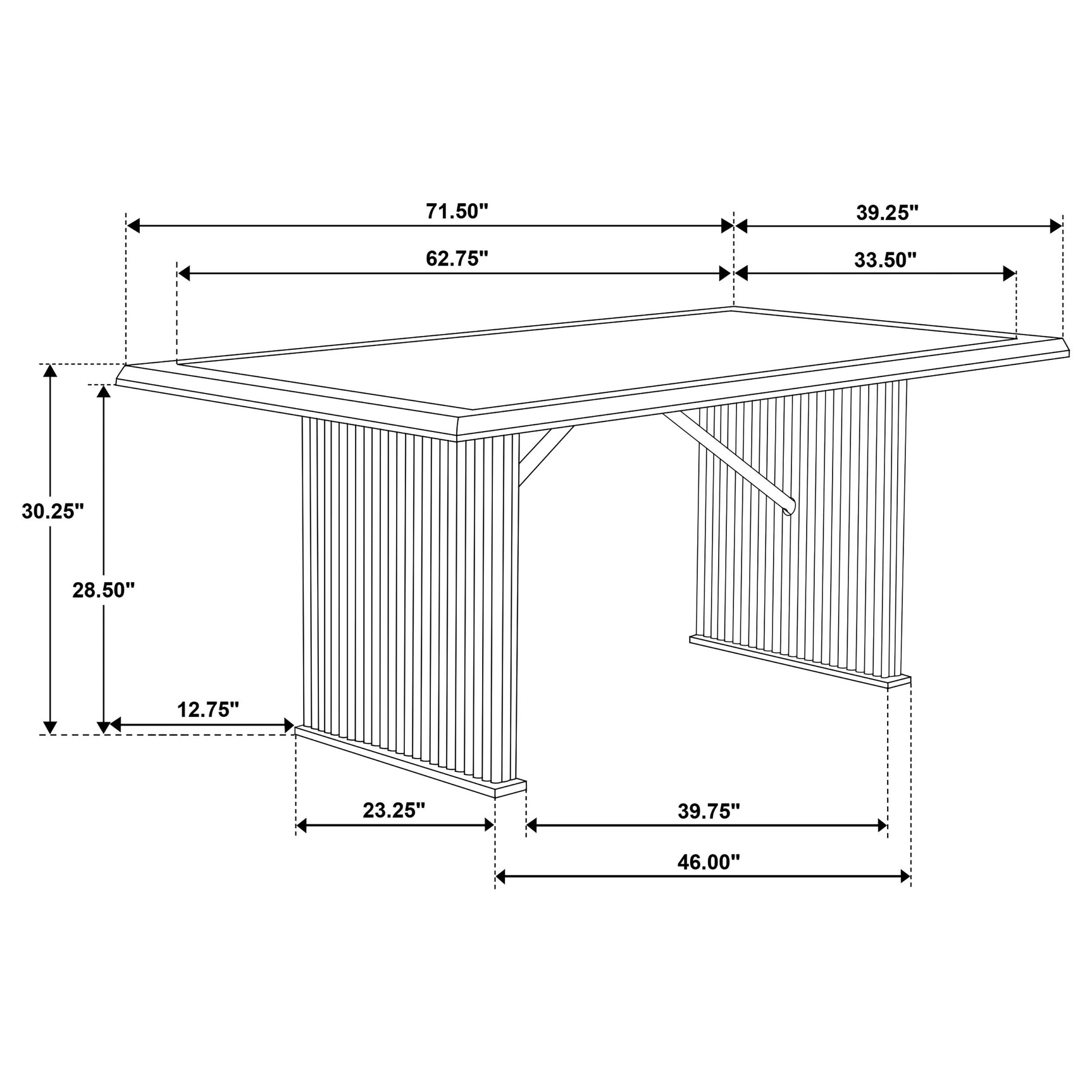 main view of Sherwood Brown Rectangular Dining Room Set dining room furniture