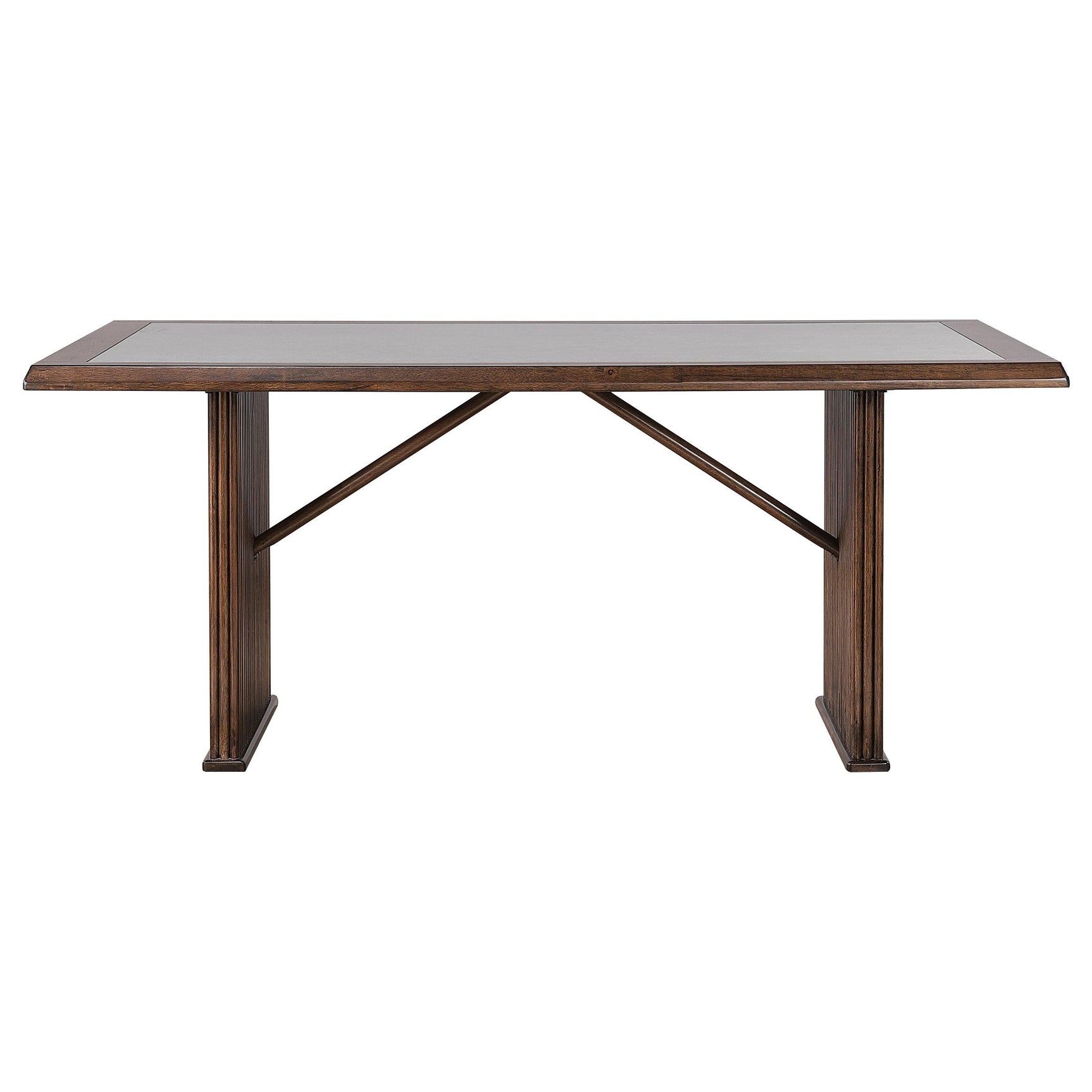 Sherwood dining table base with reeded design detail