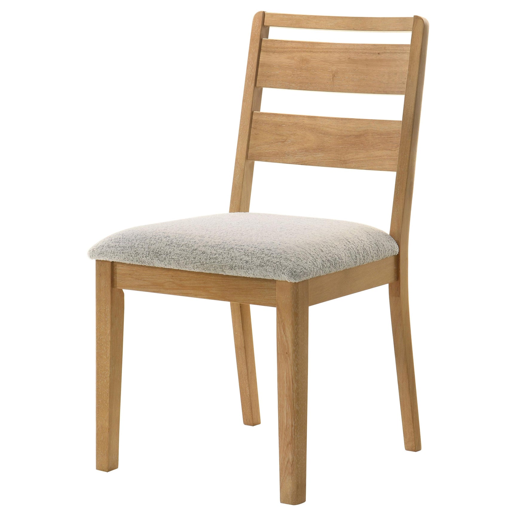 Duncan Ladder Back Dining Side Chair Washed Oak (wood detail)