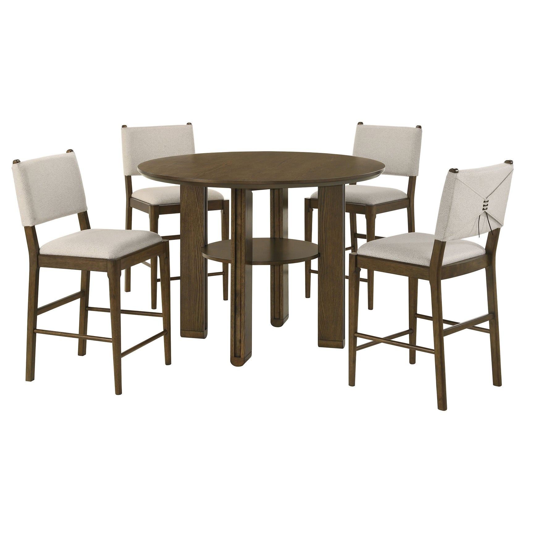 Side angle of Ottowa Dining Set showing curve details on chairs