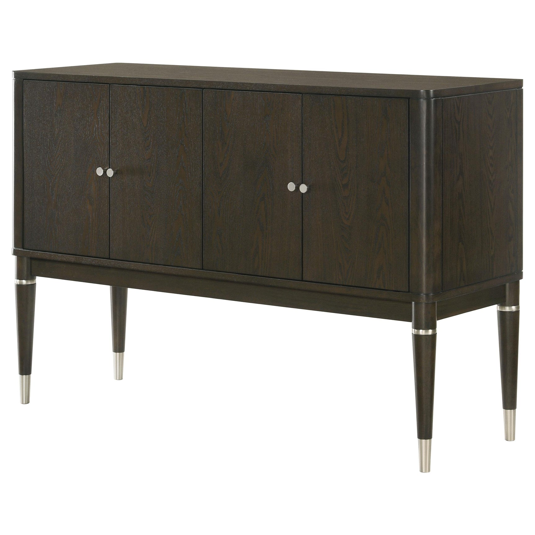 Interior shelves of Reseda dining sideboard with storage