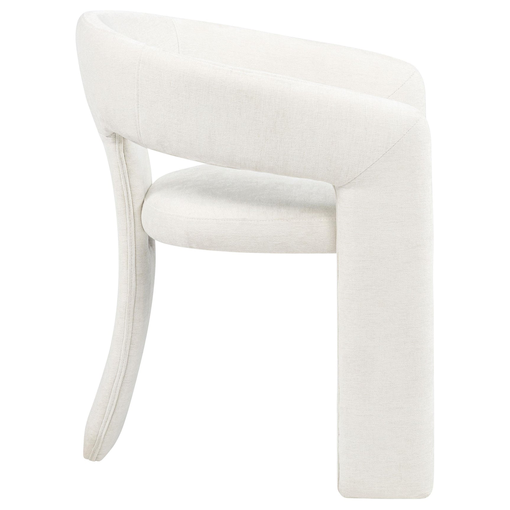 Set of two Carlow dining arm chairs in white