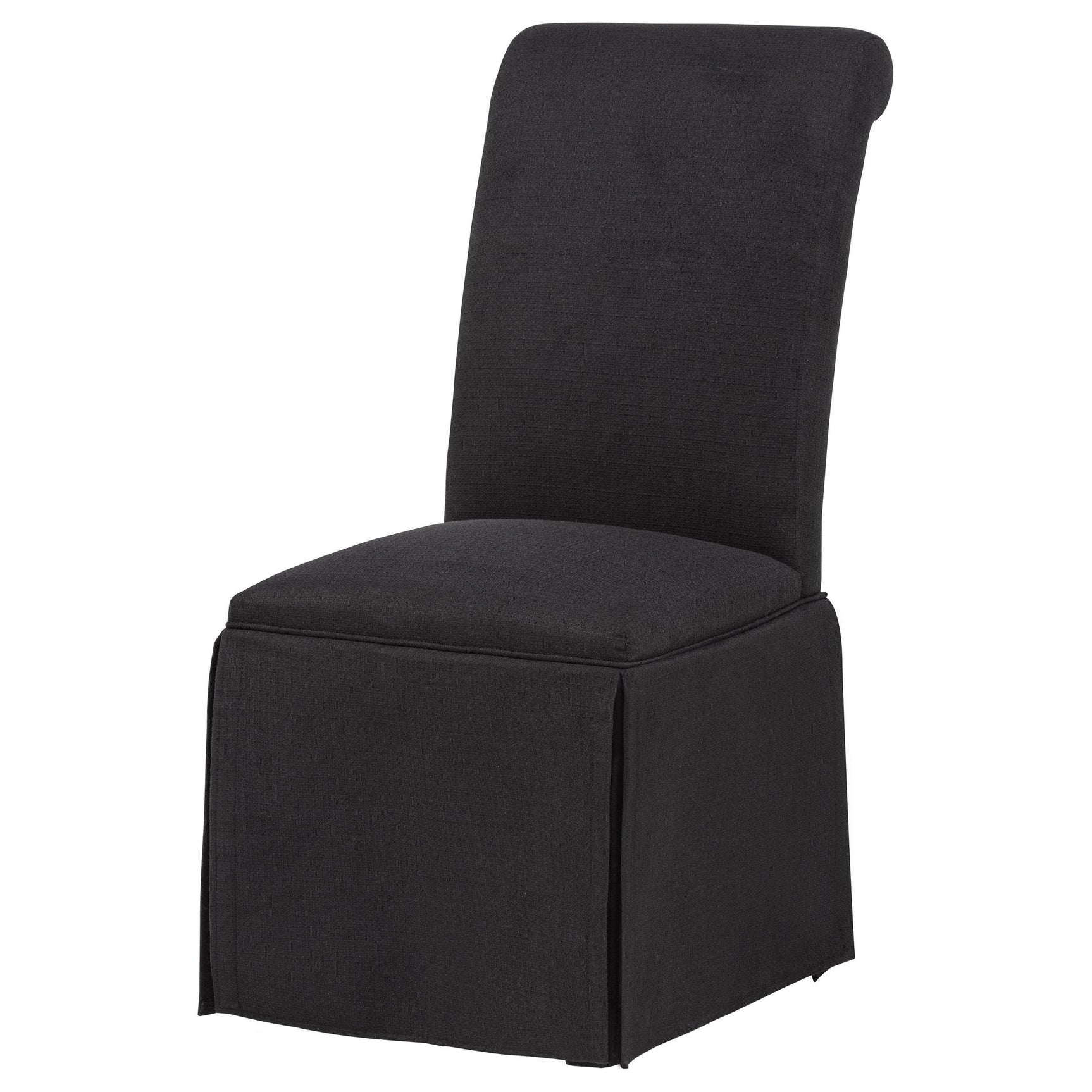 Back view of Shawna Upholstered Skirted Side Chair