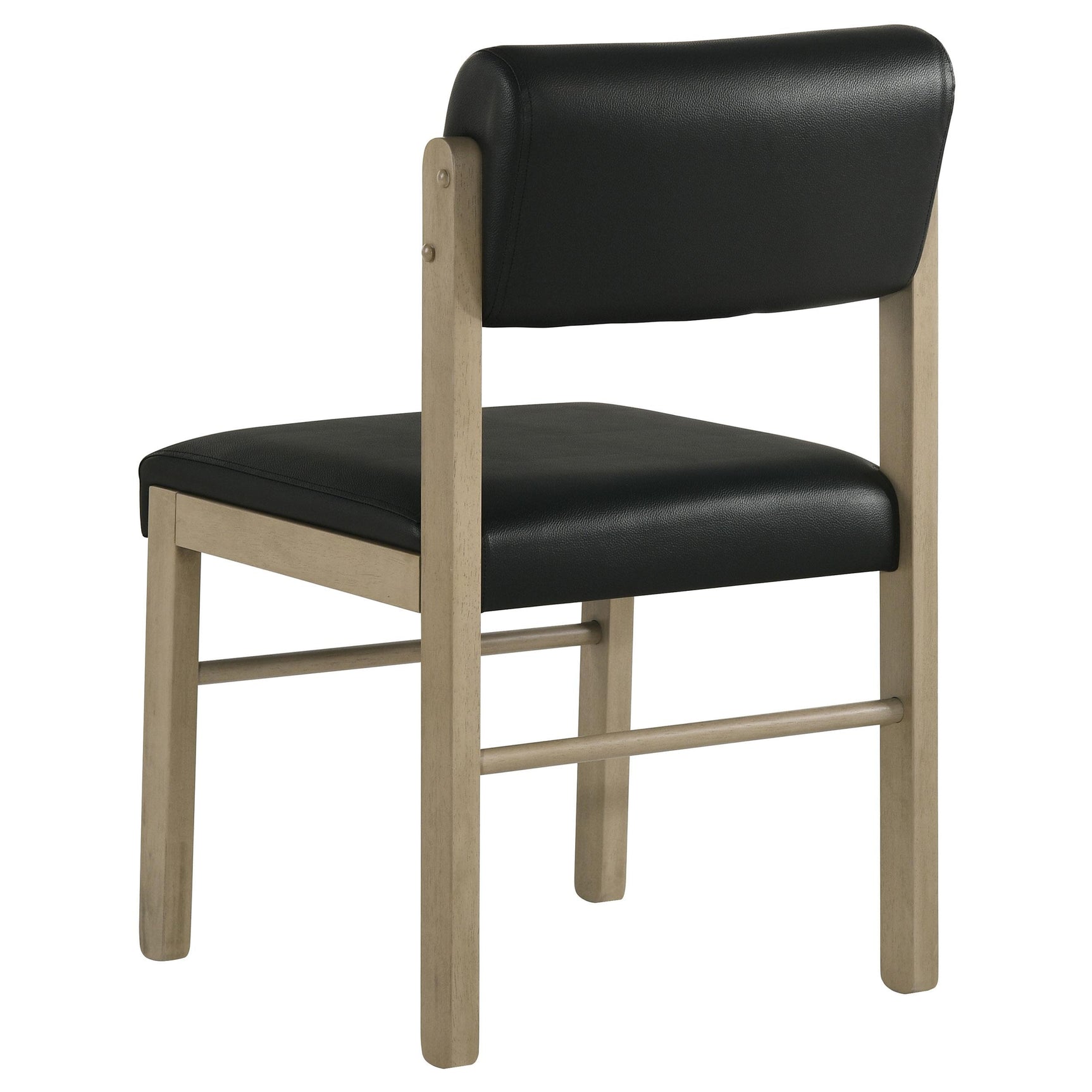 Natural oak chair leg and cross stretcher detail