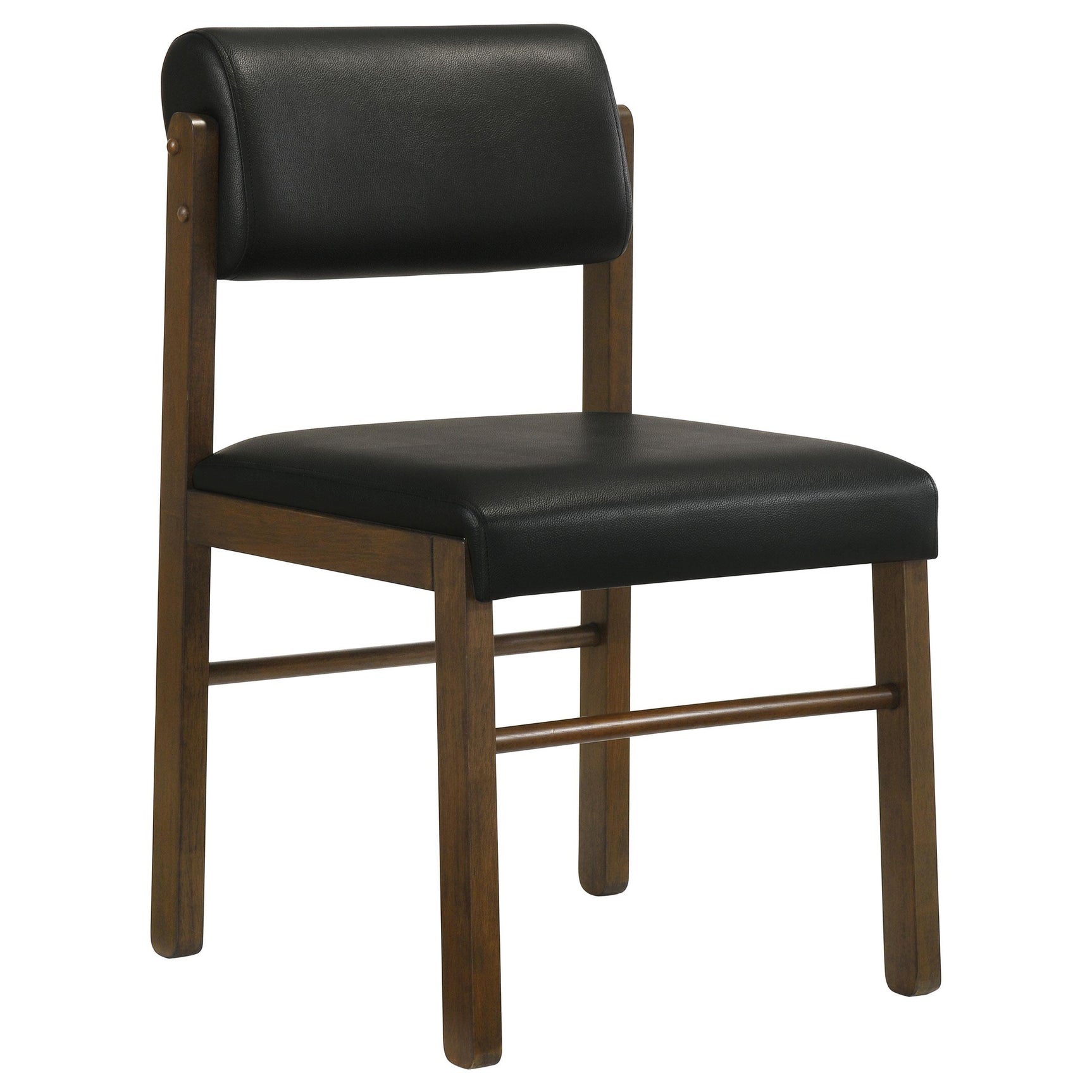 Kehoe dining side chair highlighting cushioned seat and wood finish