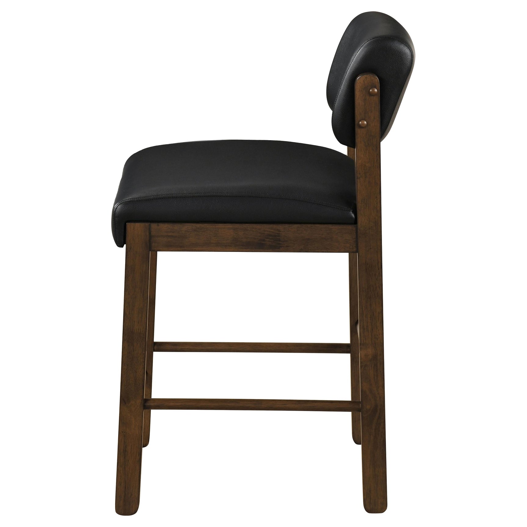 Legs and footrest stretcher detail on Kehoe counter height chair
