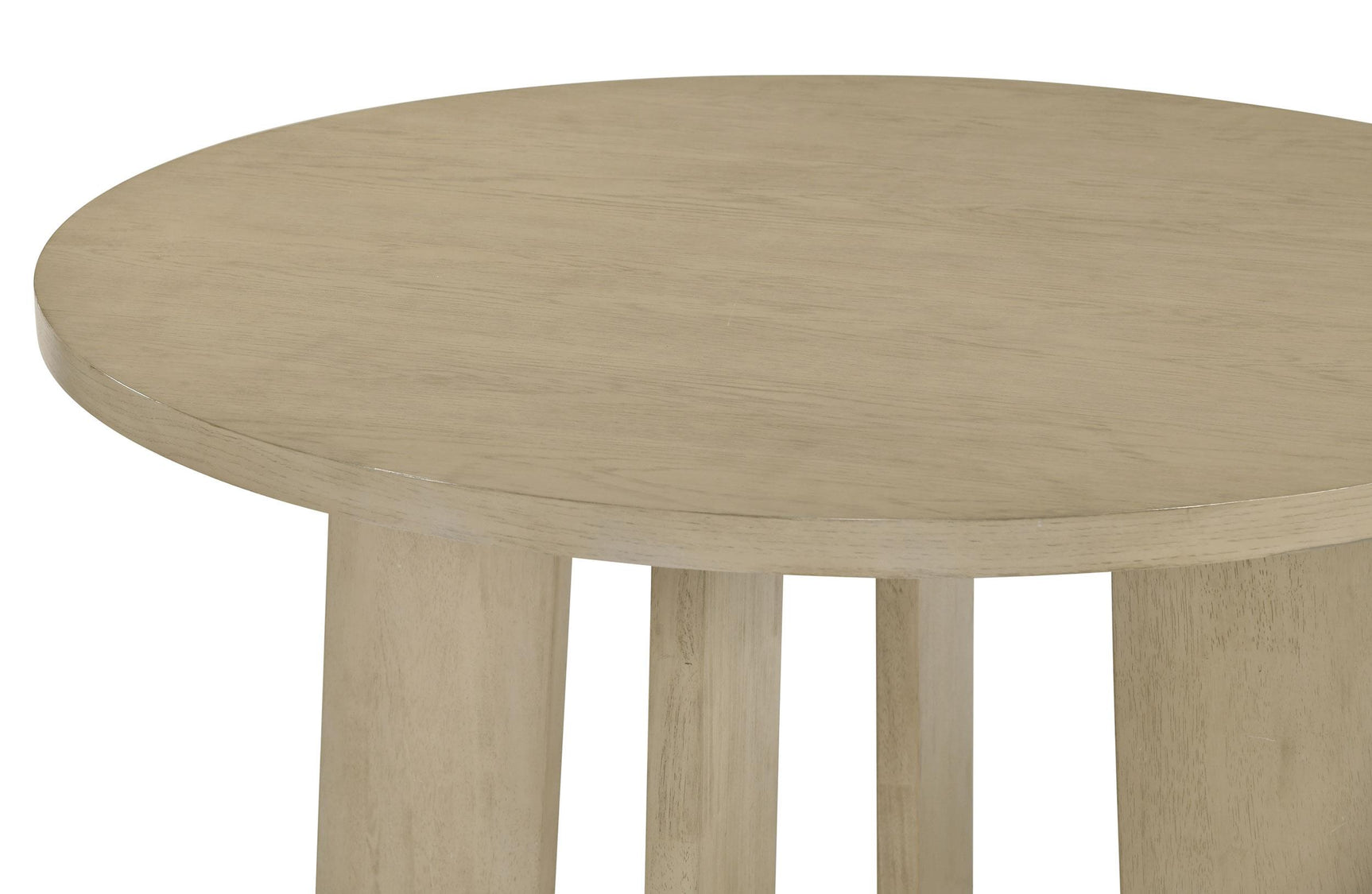 Leveler detail beneath Strouse dining table base
