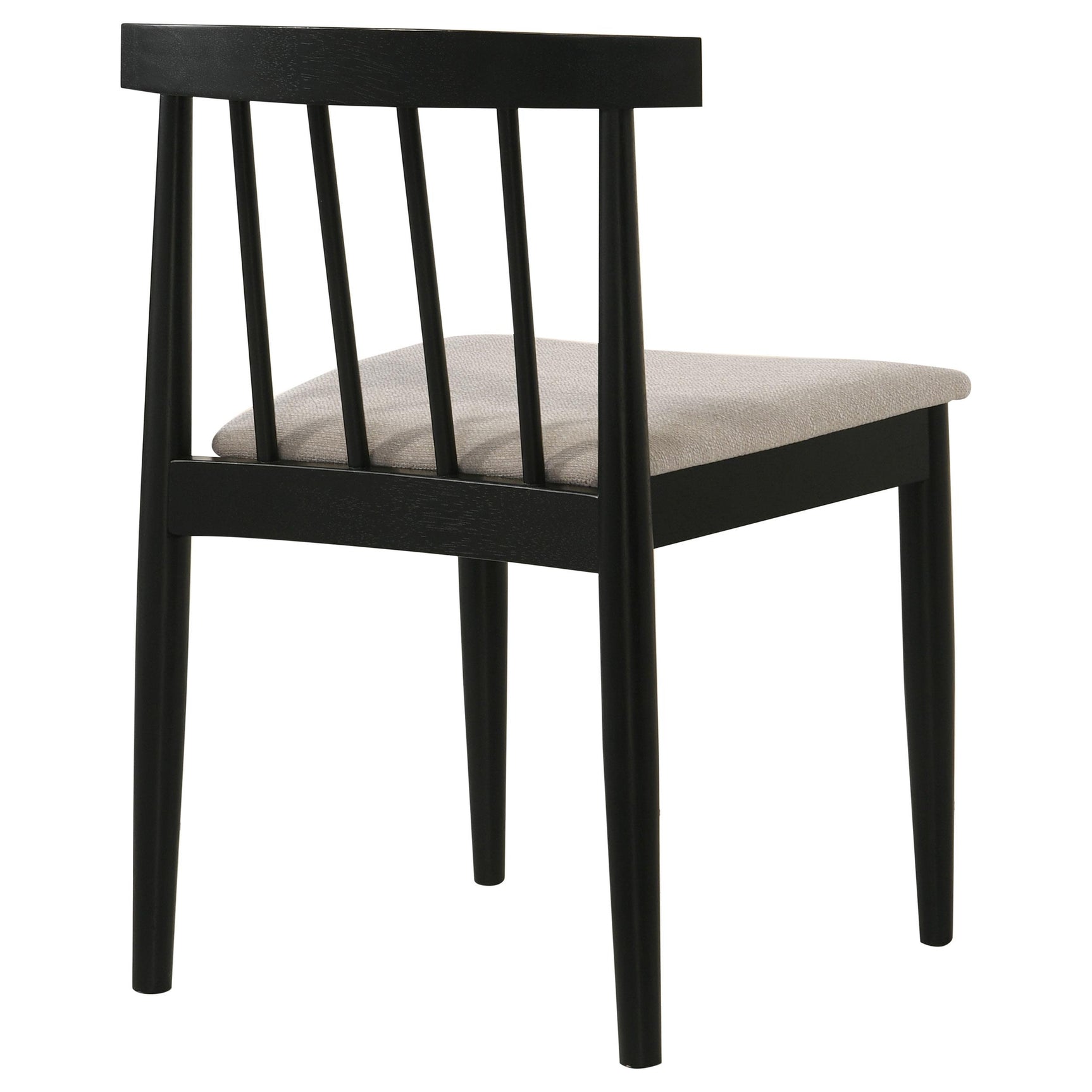 Angled view of Cullen chair highlighting armless profile