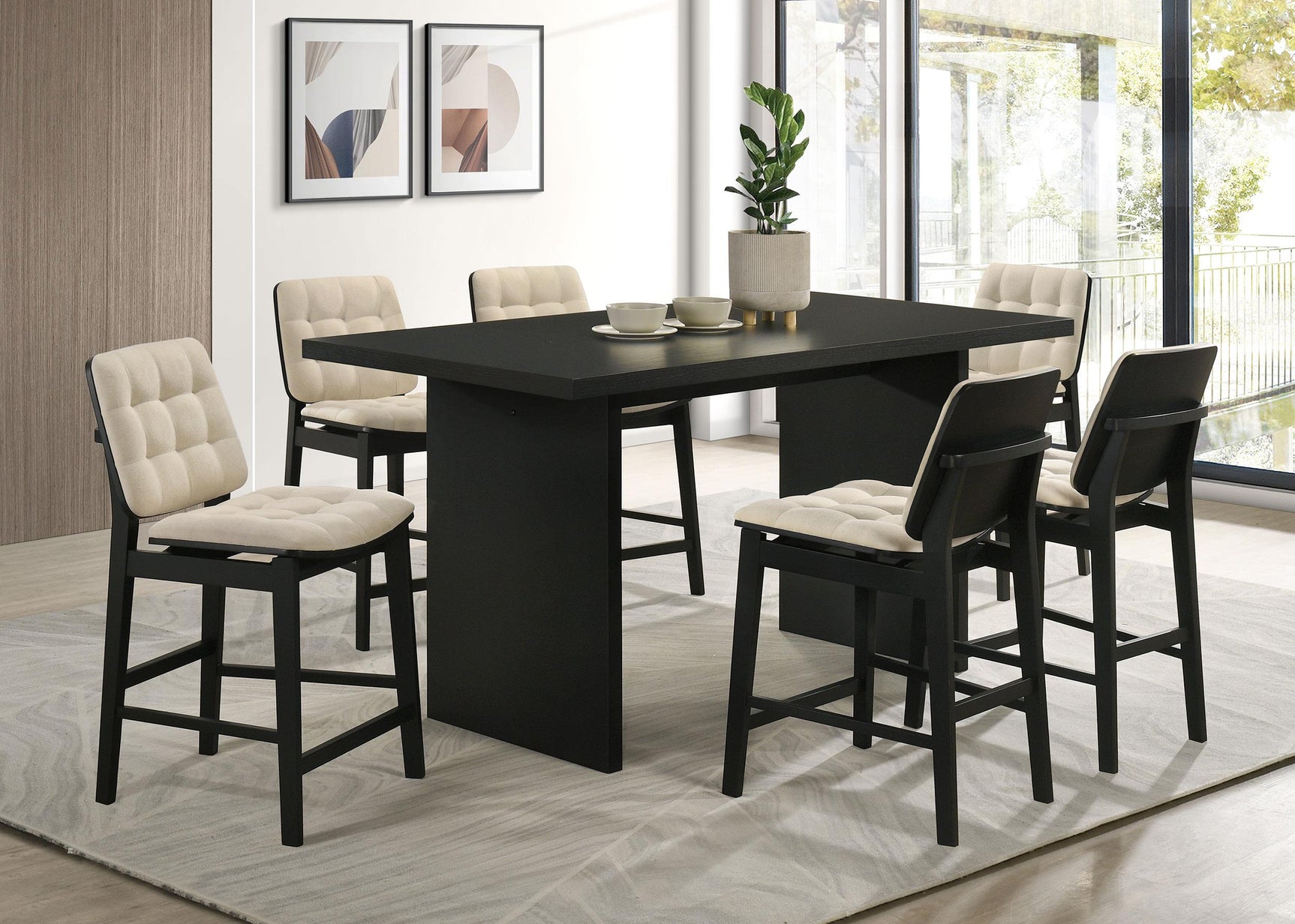 Redbridge chair black tapered legs detail
