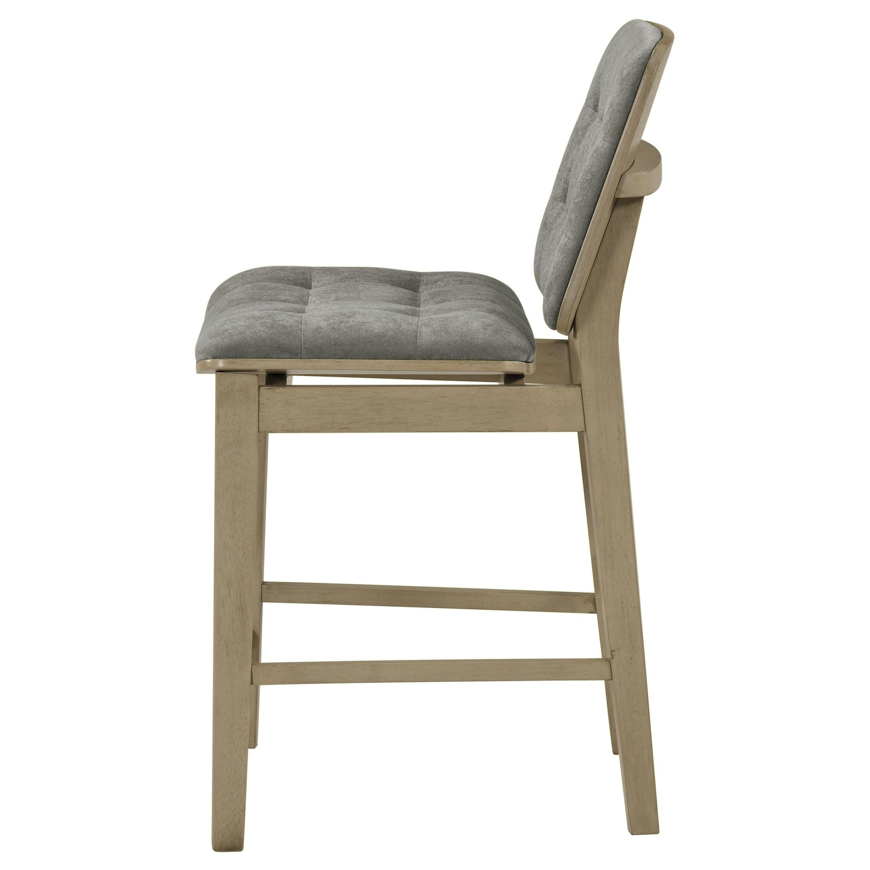 Natural oak tapered legs supporting the Redbridge counter chair