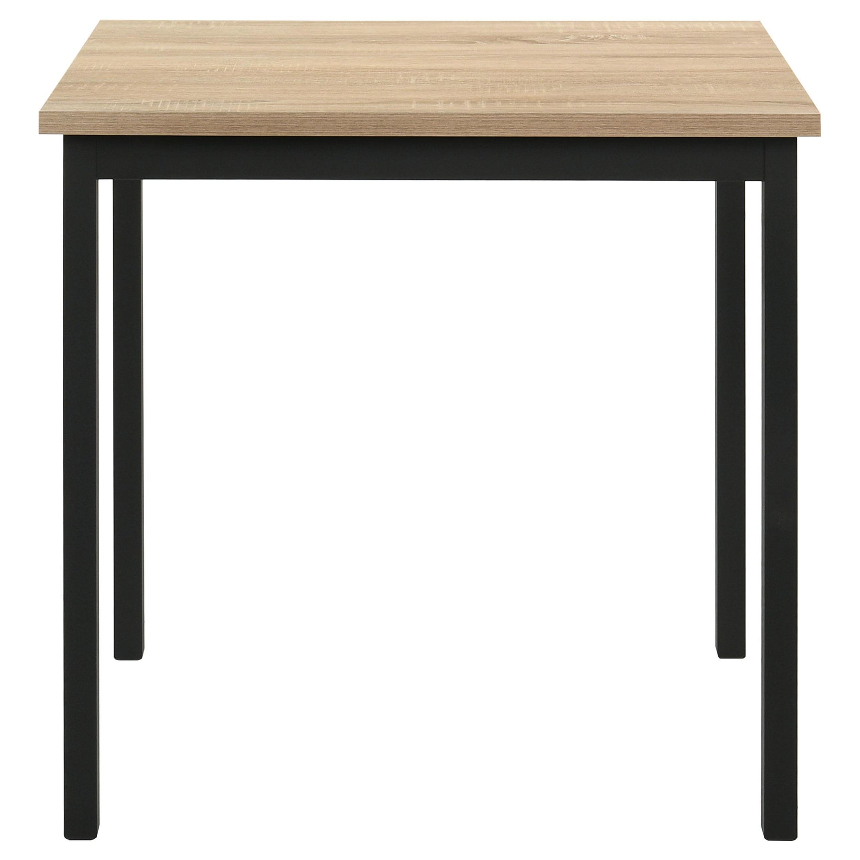Garza dining table metal frame close-up