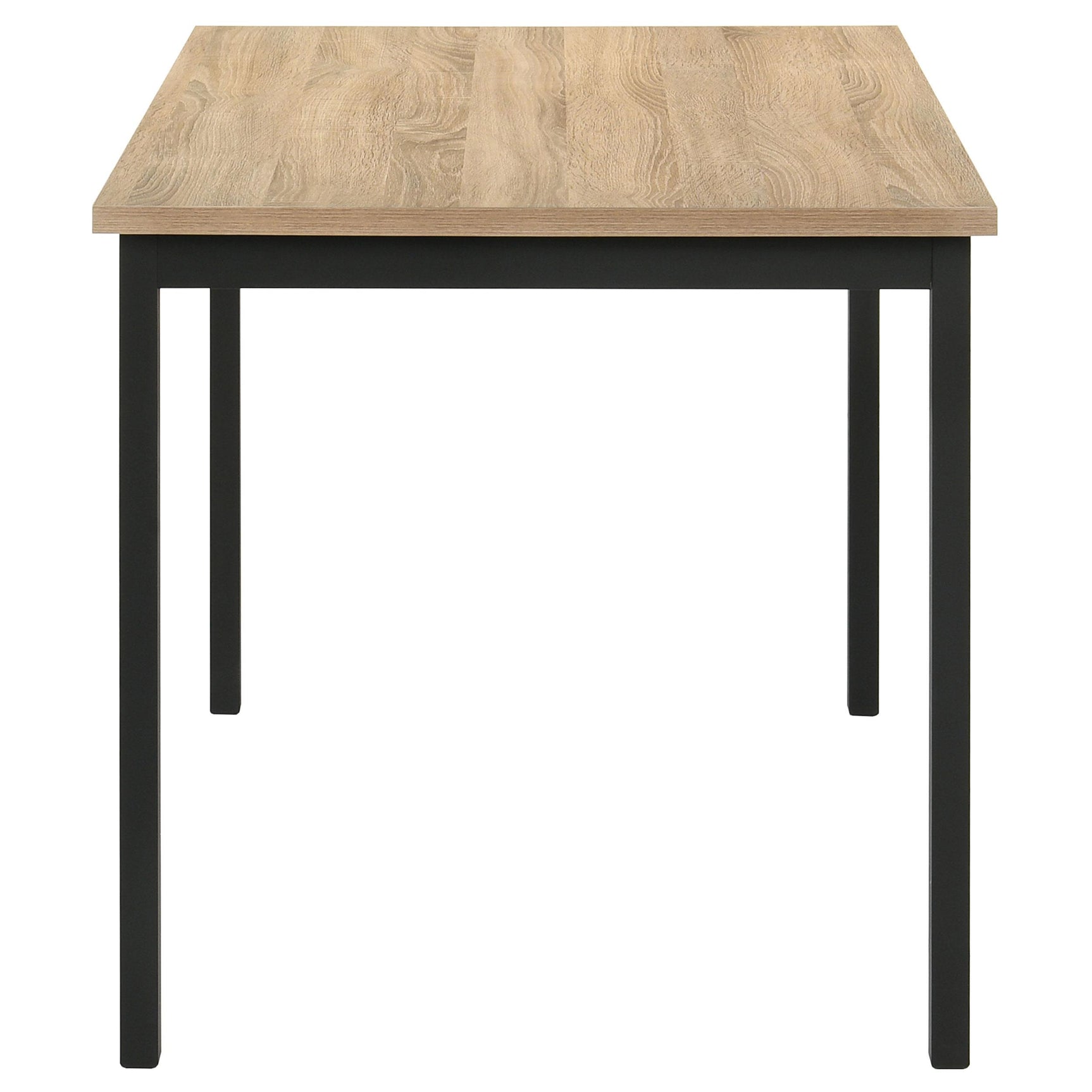 Side view of Garza rectangular dining table