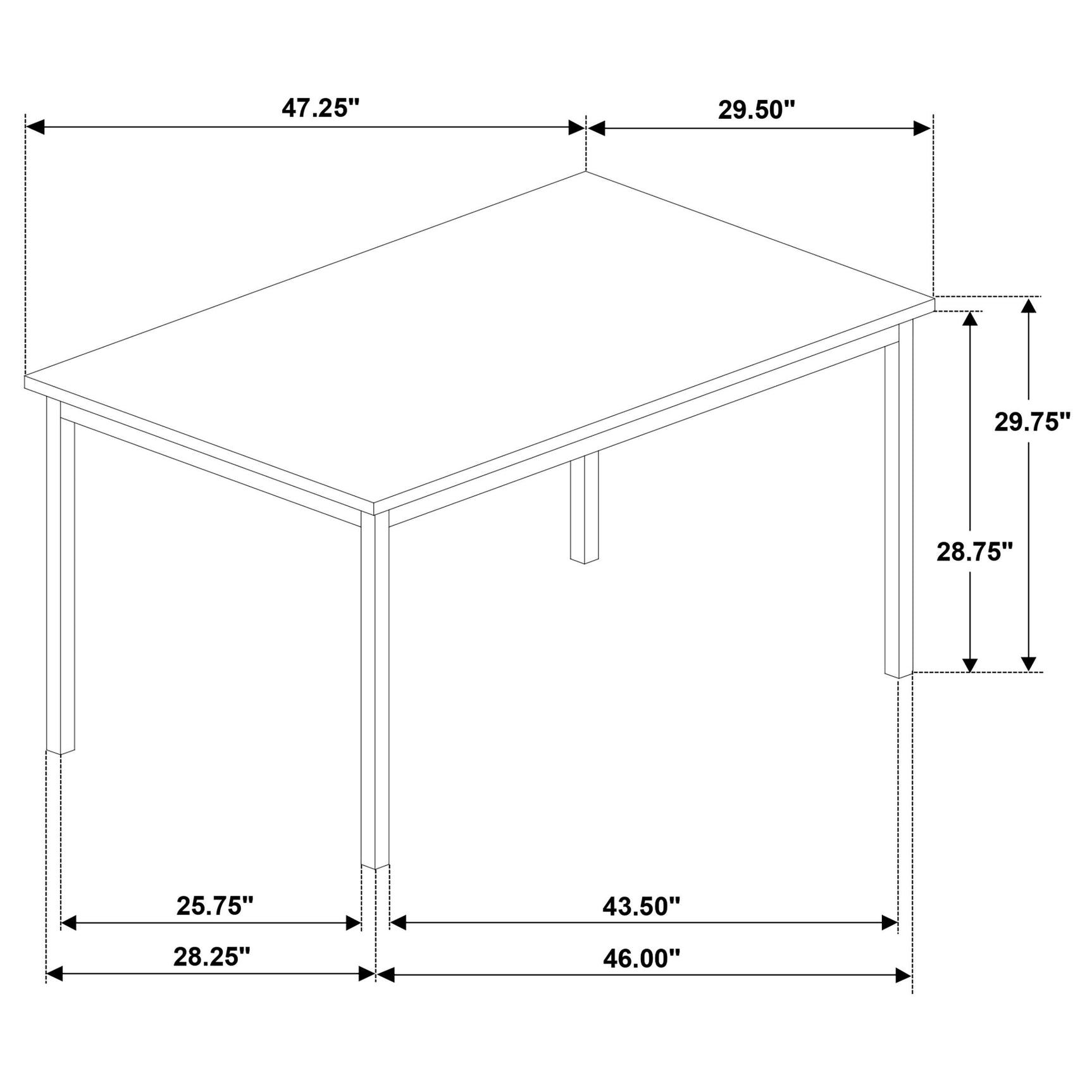 Garza dining table in styled dining room