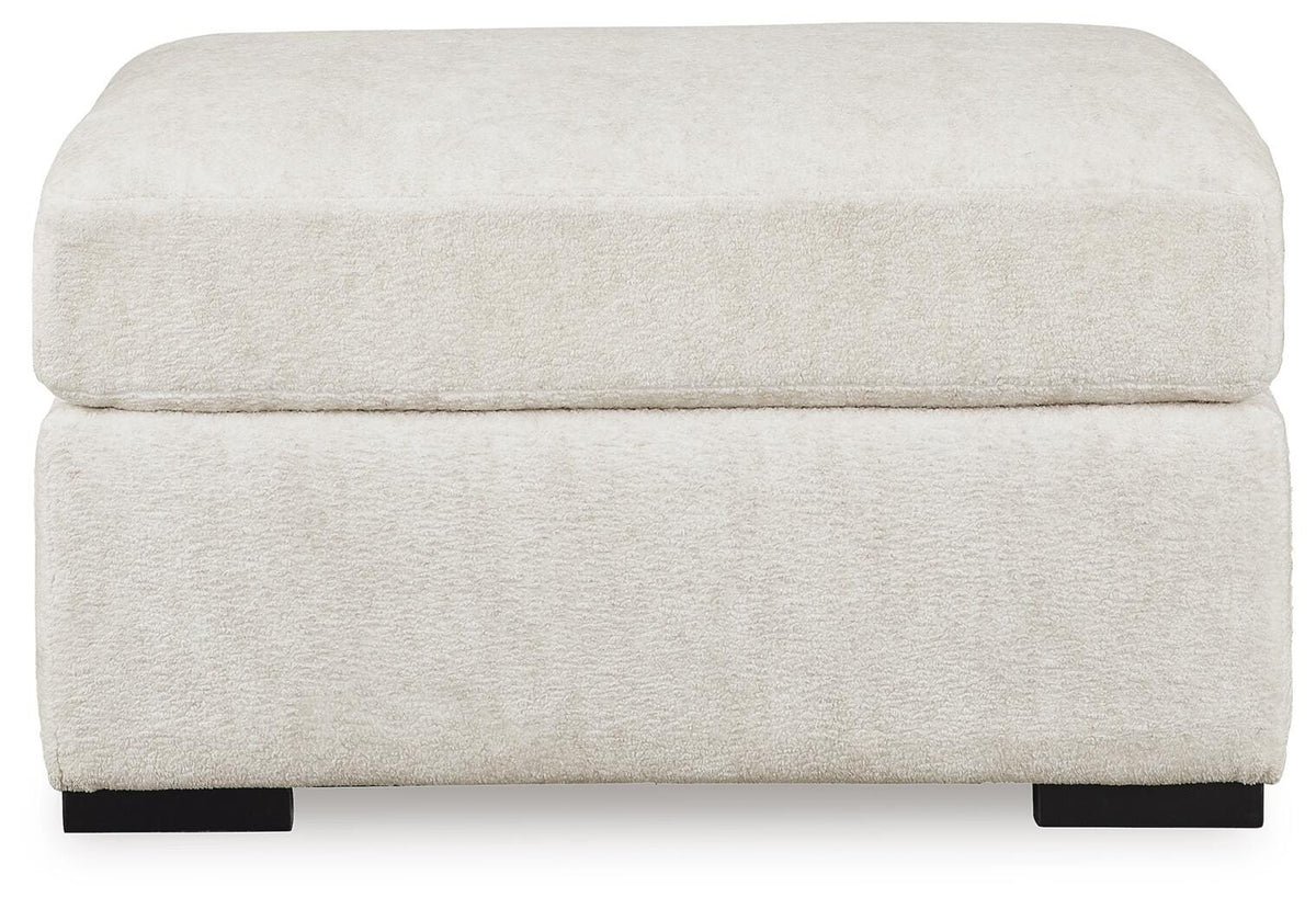 Chessington Ivory 2-Piece Sectional with Ottoman — front view