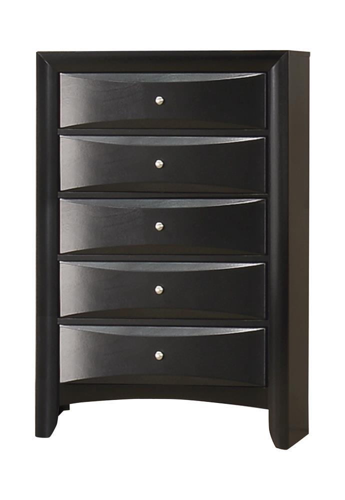 Briana Chest side view in black finish