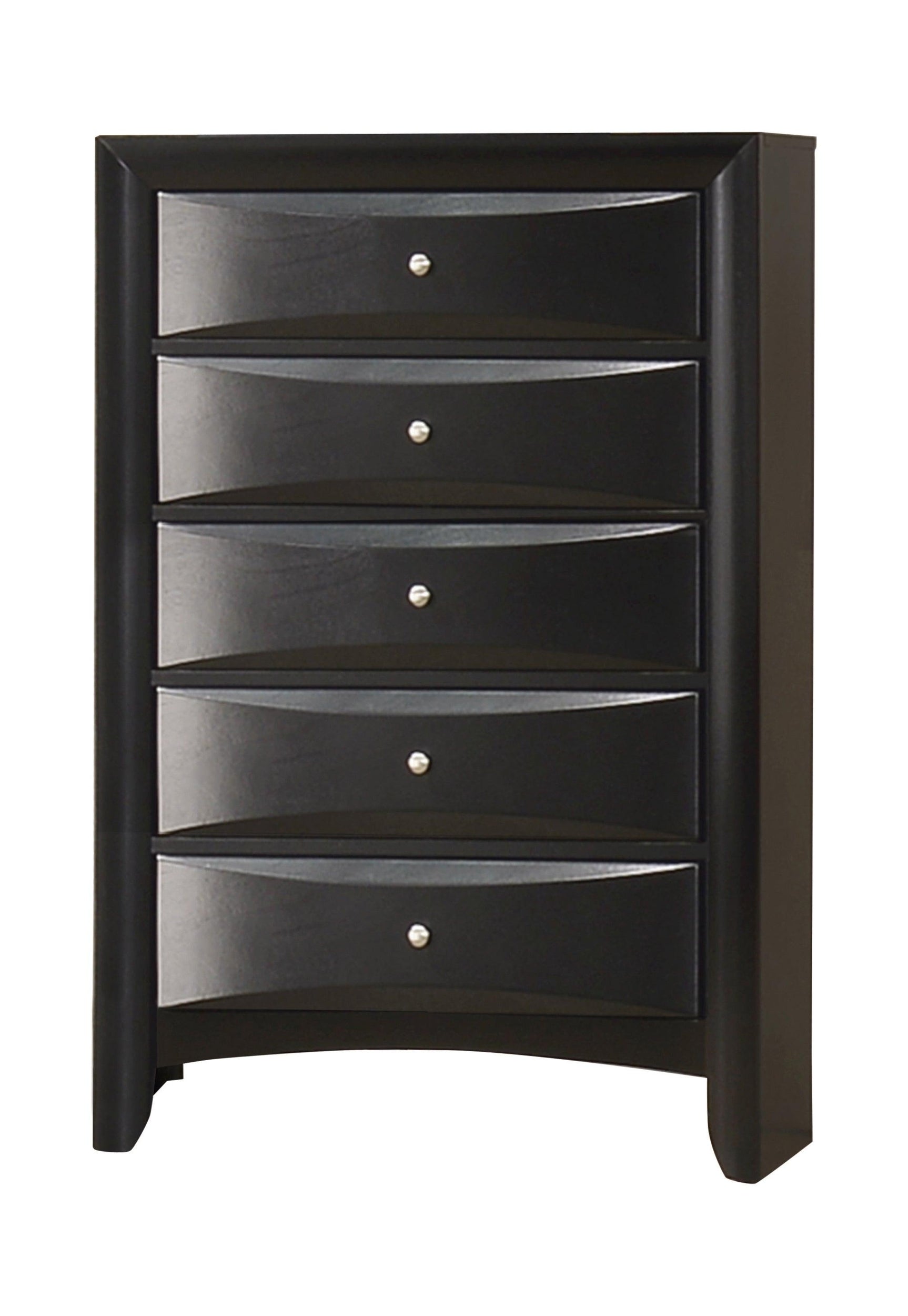 Nightstand placed in a bedroom setting with decor